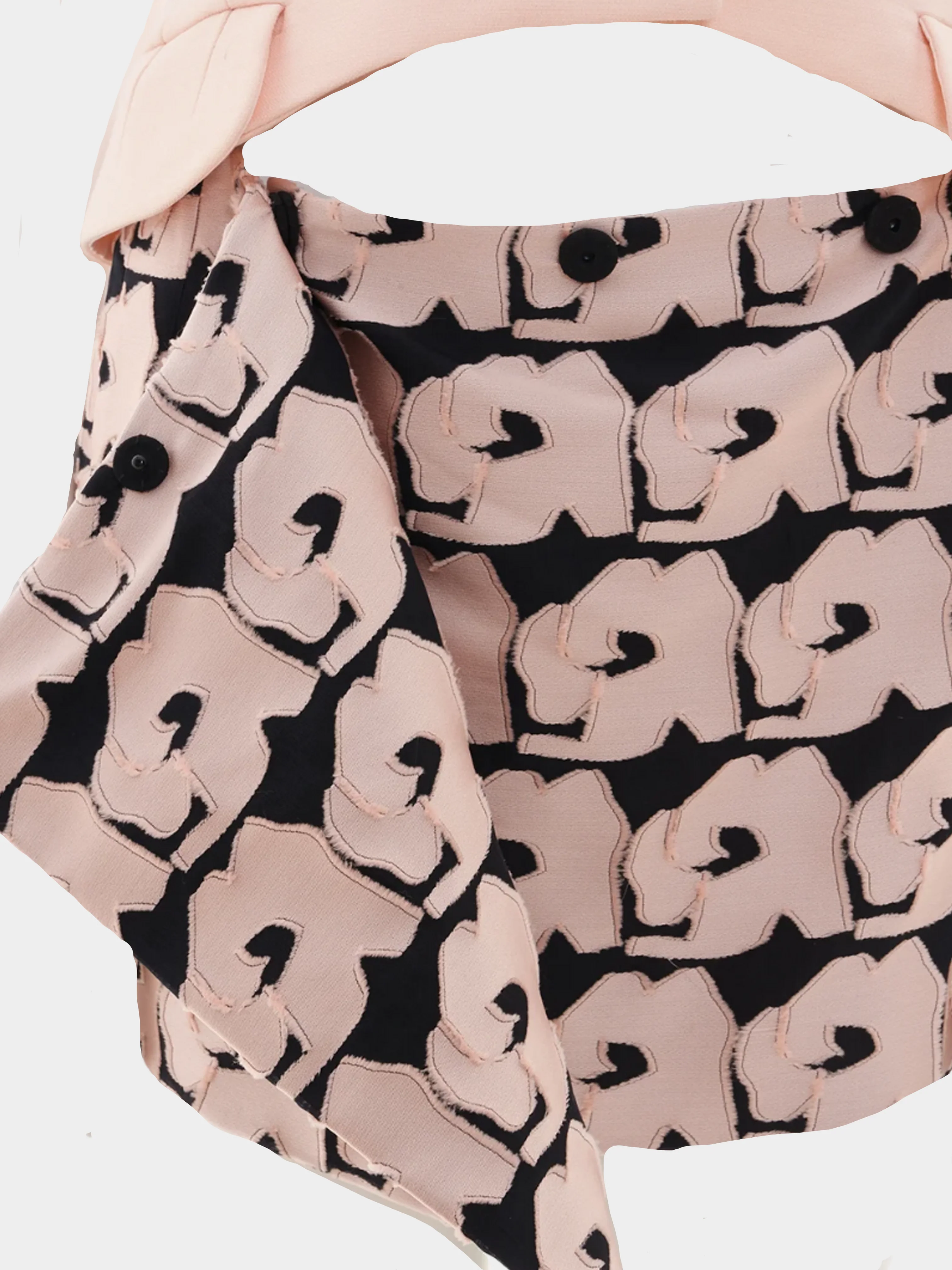 Christian Dior by Raf Simons FW 2013 Pink Open Top and Flowers Pattern Mini Skirt - Image 3