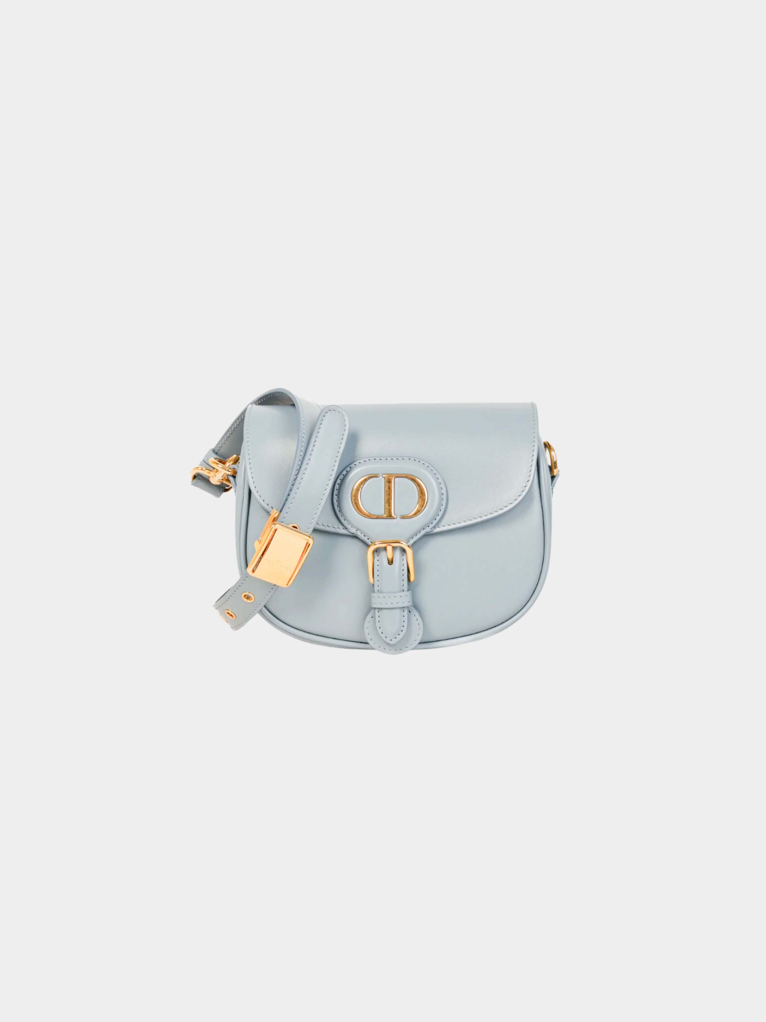 Christian Dior Cruise 2020 Bobby Blue Calfskin Leather Crossbody Bag