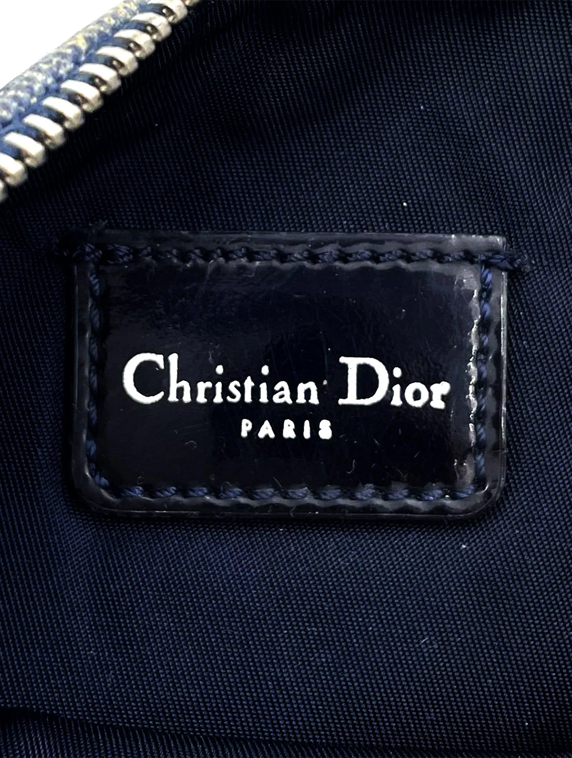 Christian Dior 2000s Denim Patchwork Saddle Bag - Image 5