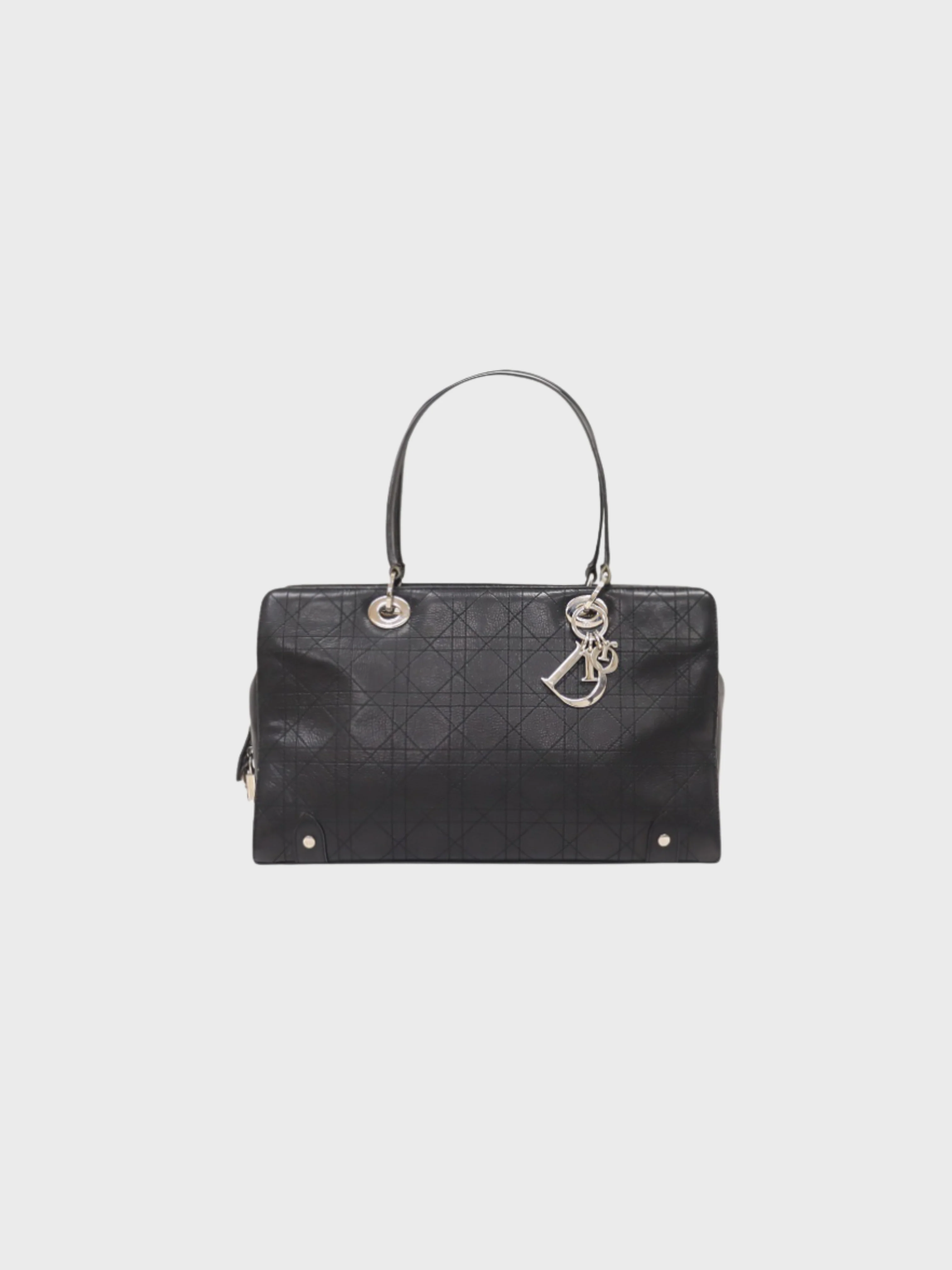 Christian Dior Bo 2004 Black Cannage Leather Handbag