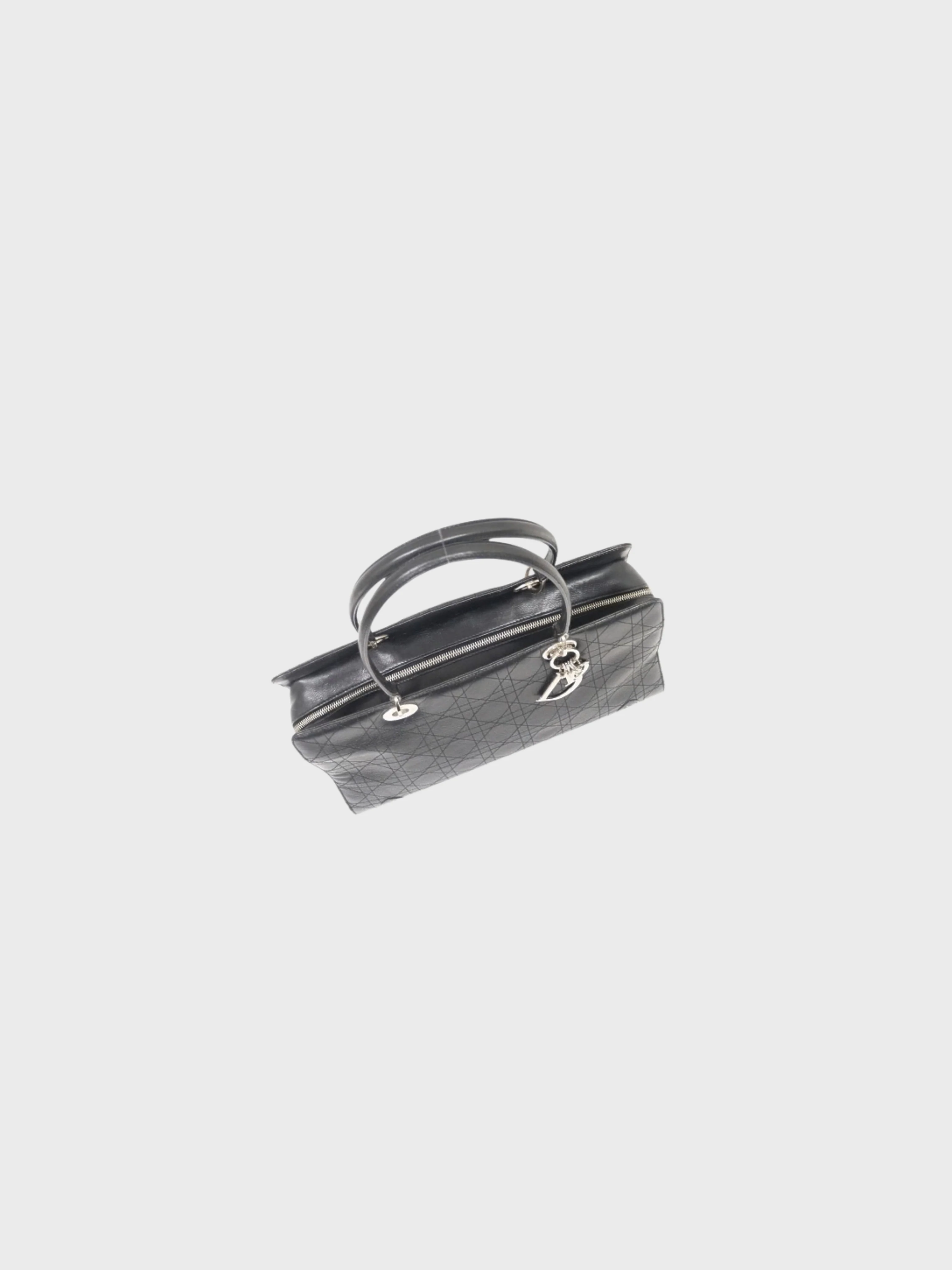 Christian Dior Bo 2004 Black Cannage Leather Handbag - Image 6