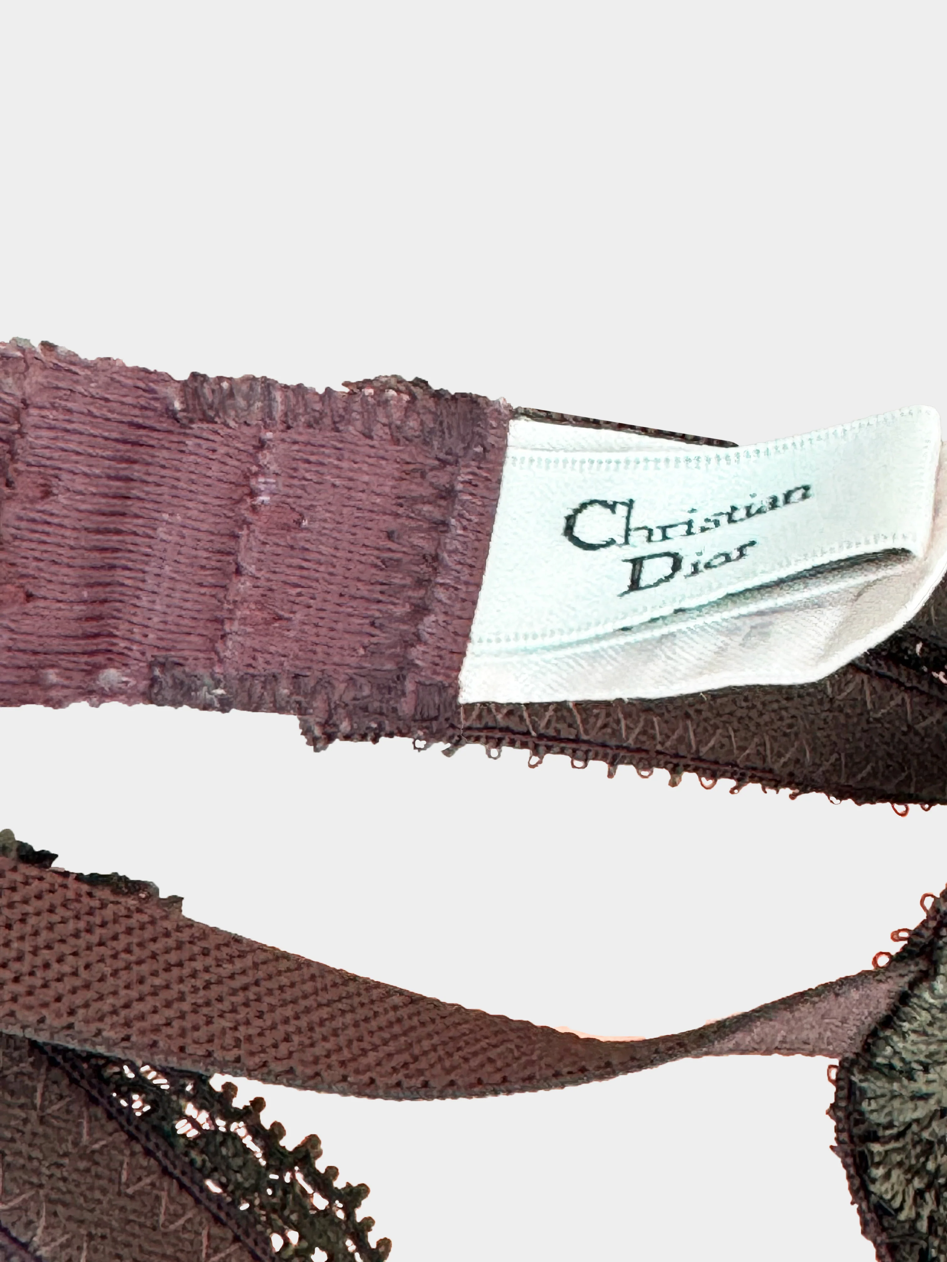 Christian Dior Early 2000s Floral Lace Bra - Image 3