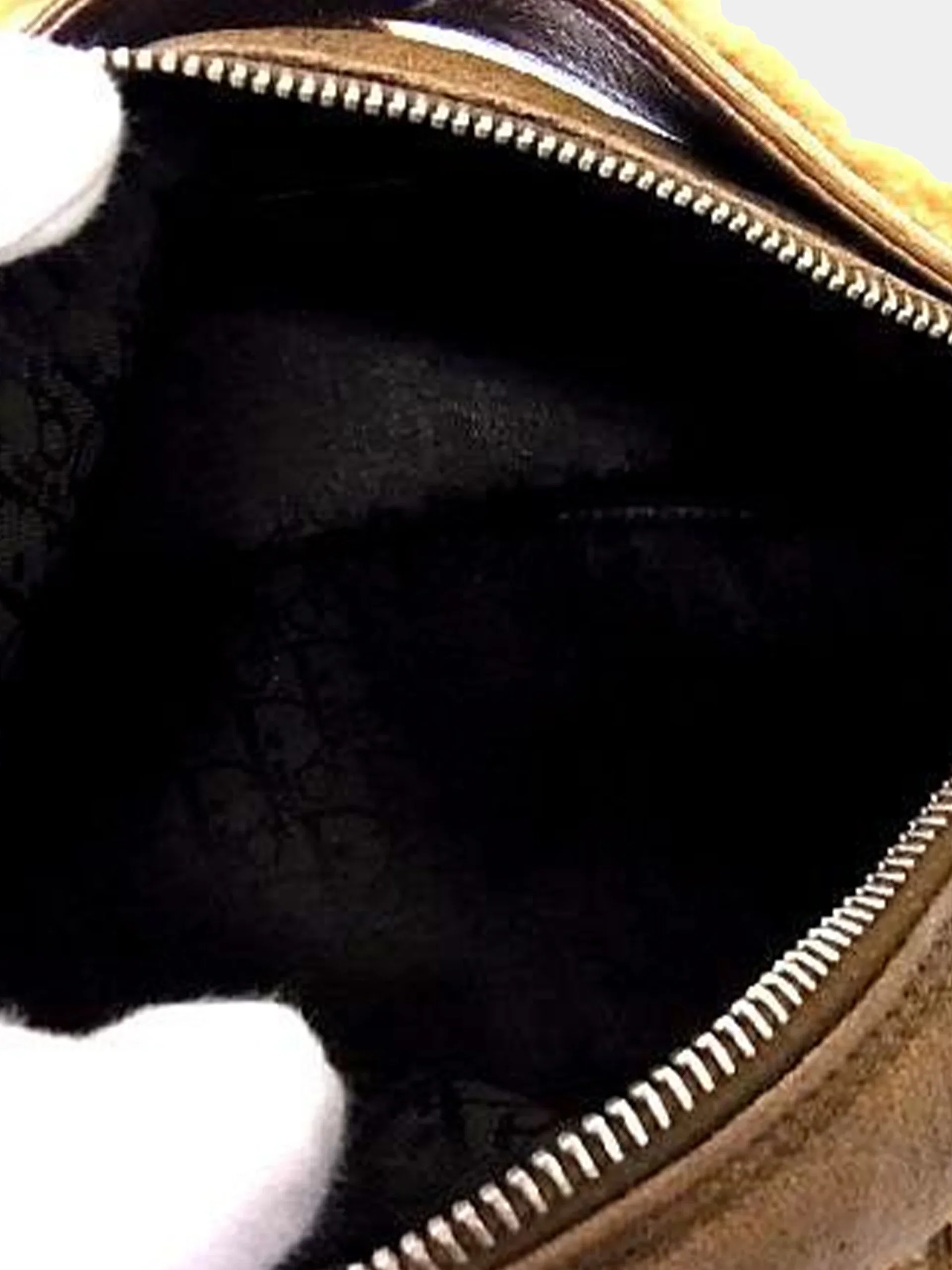 Christian Dior 2002 Fur Flight Brown Bag - Image 6