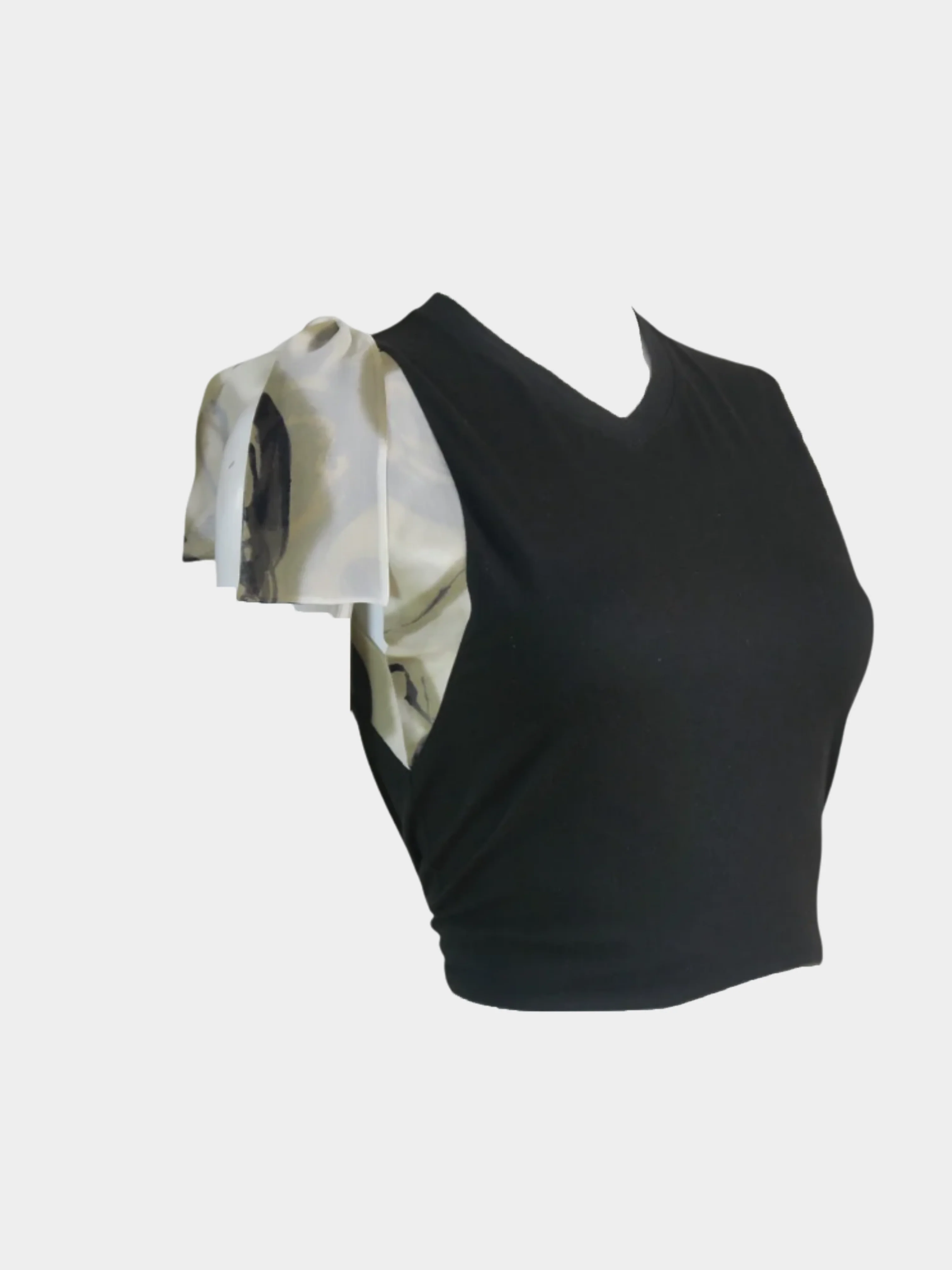 Christian Dior FW 2001 Sheer Silk Top and Skirt Set - Image 3