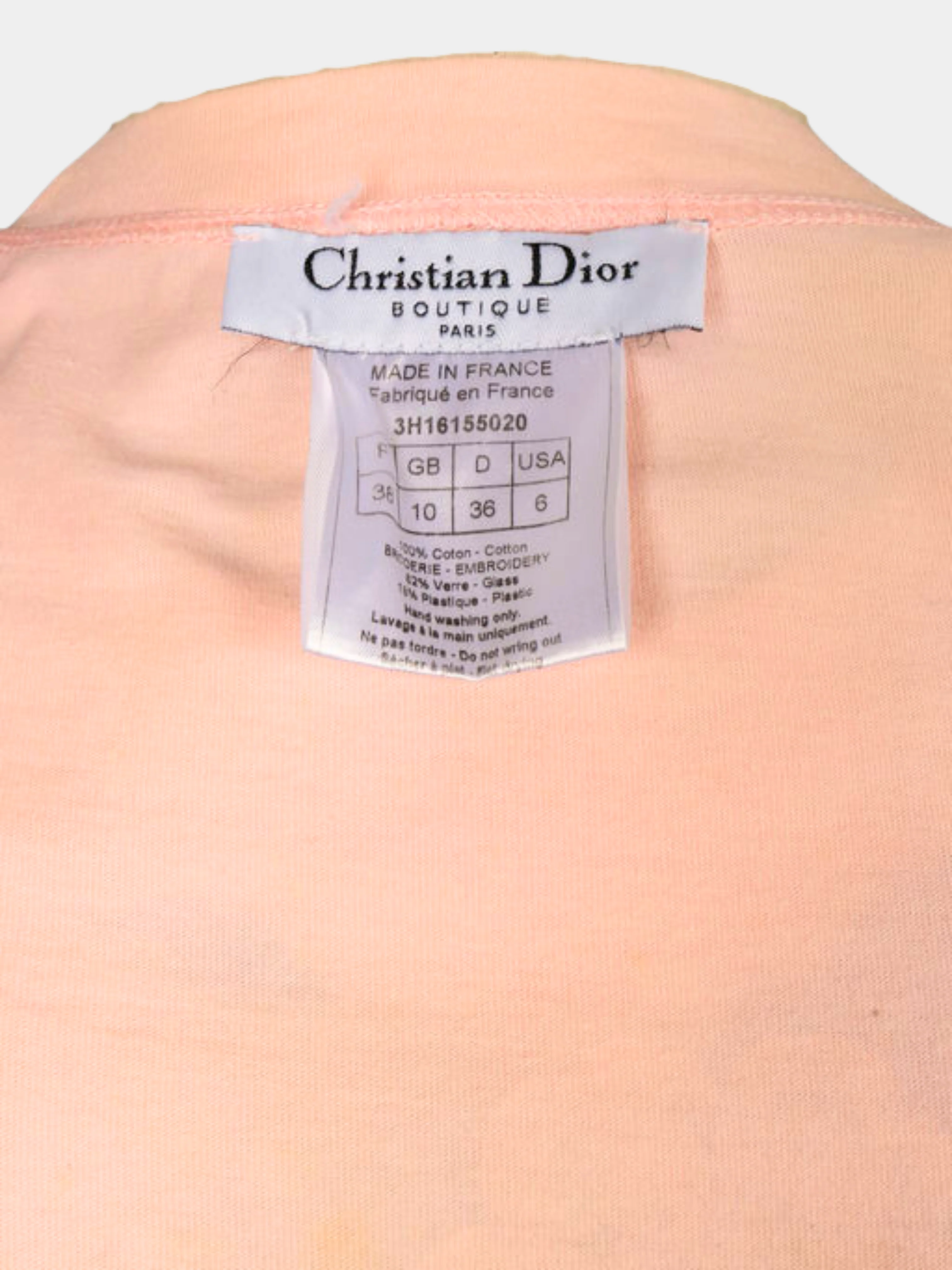 Christian Dior FW 2003 Pink J'adore Dior Tee - Image 3