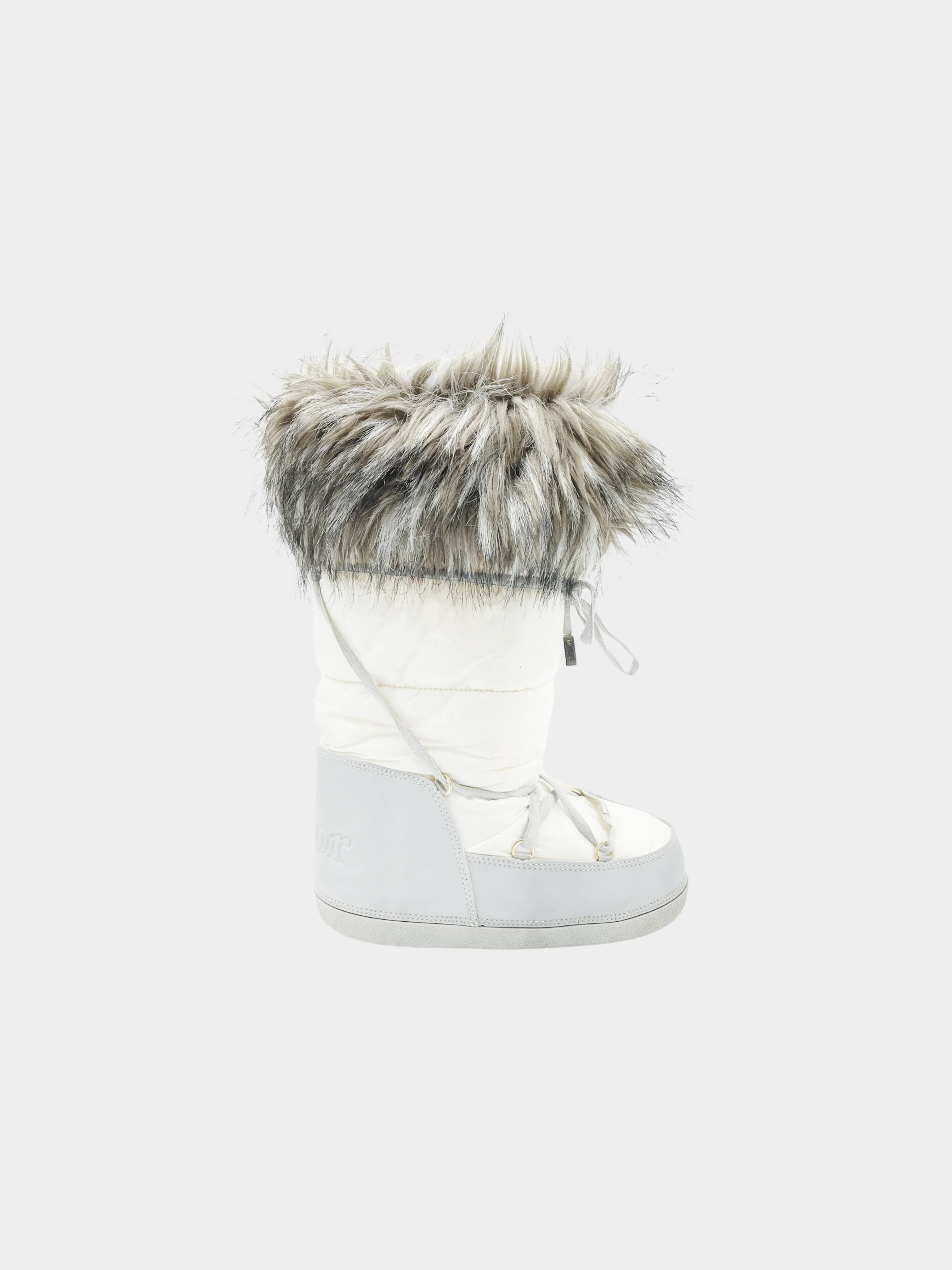 Christian Dior FW 2006 White Fur Trimmed Moon Boots