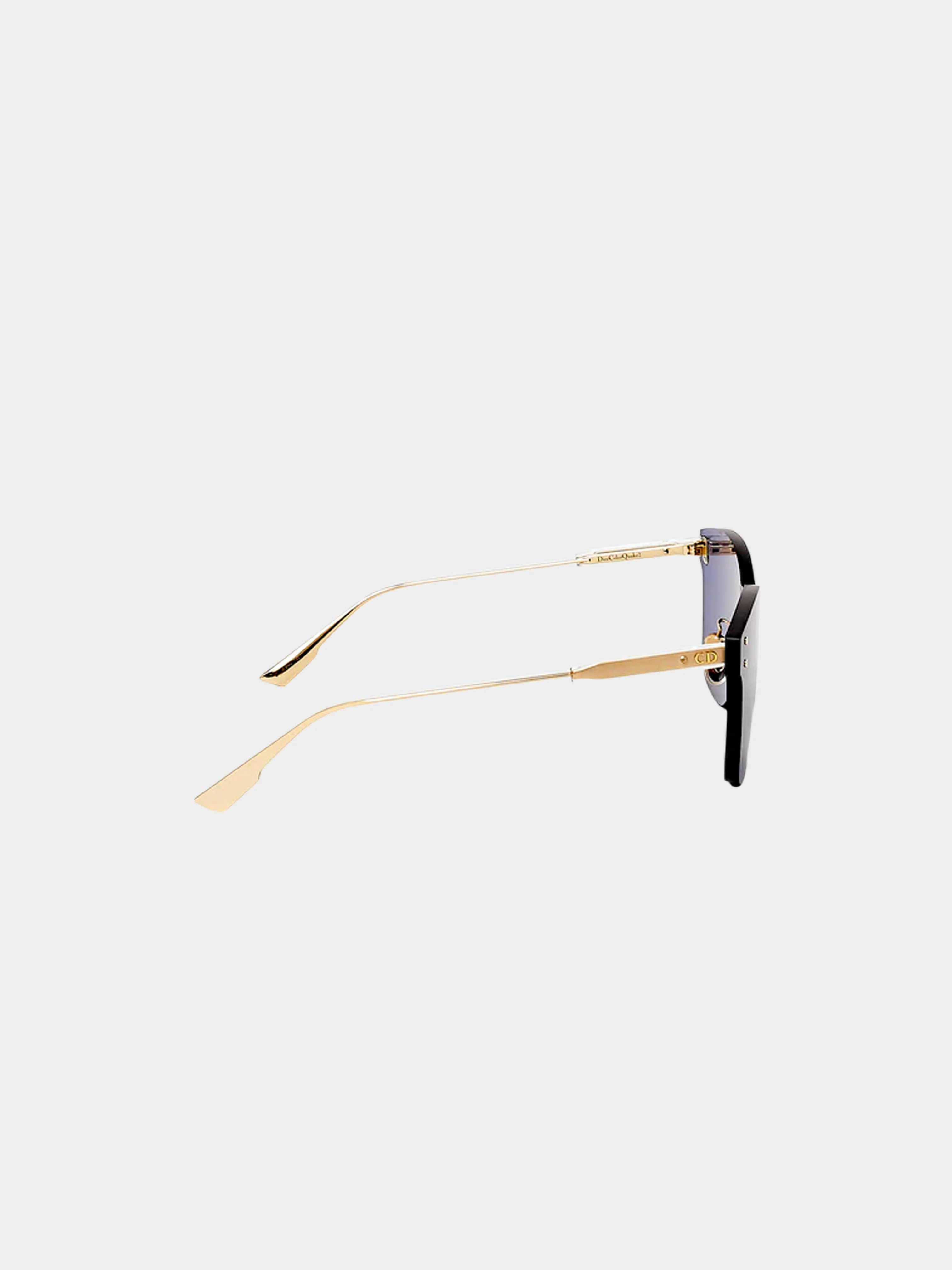 Christian Dior FW 2018 Blue Rimless Quake2 Sunglasses - Image 2