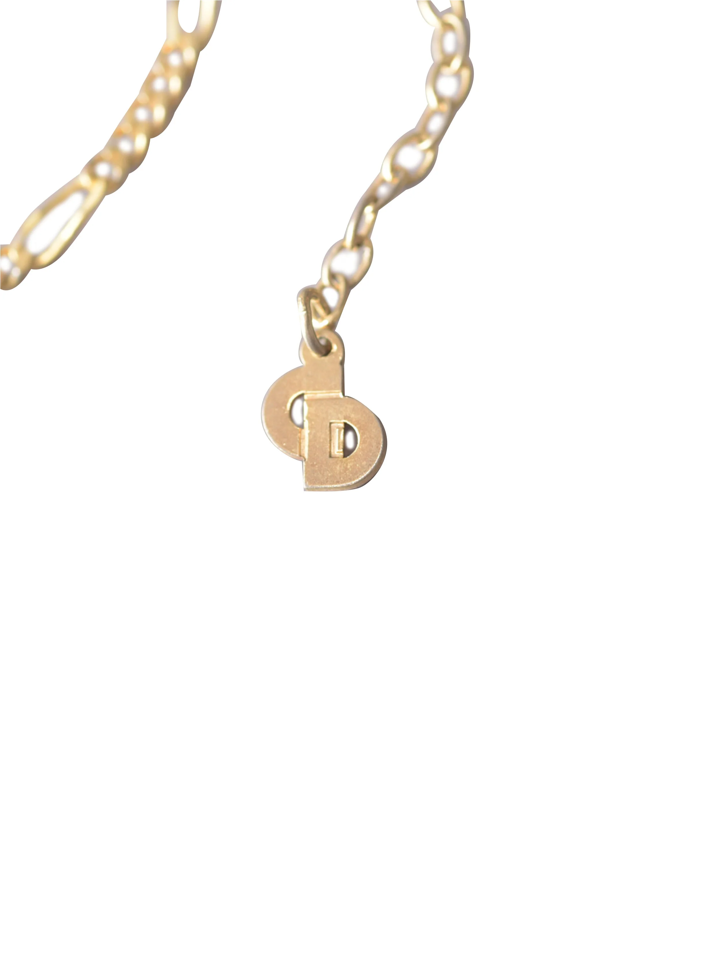 Christian Dior 2000s Gold Square Necklace - Image 4