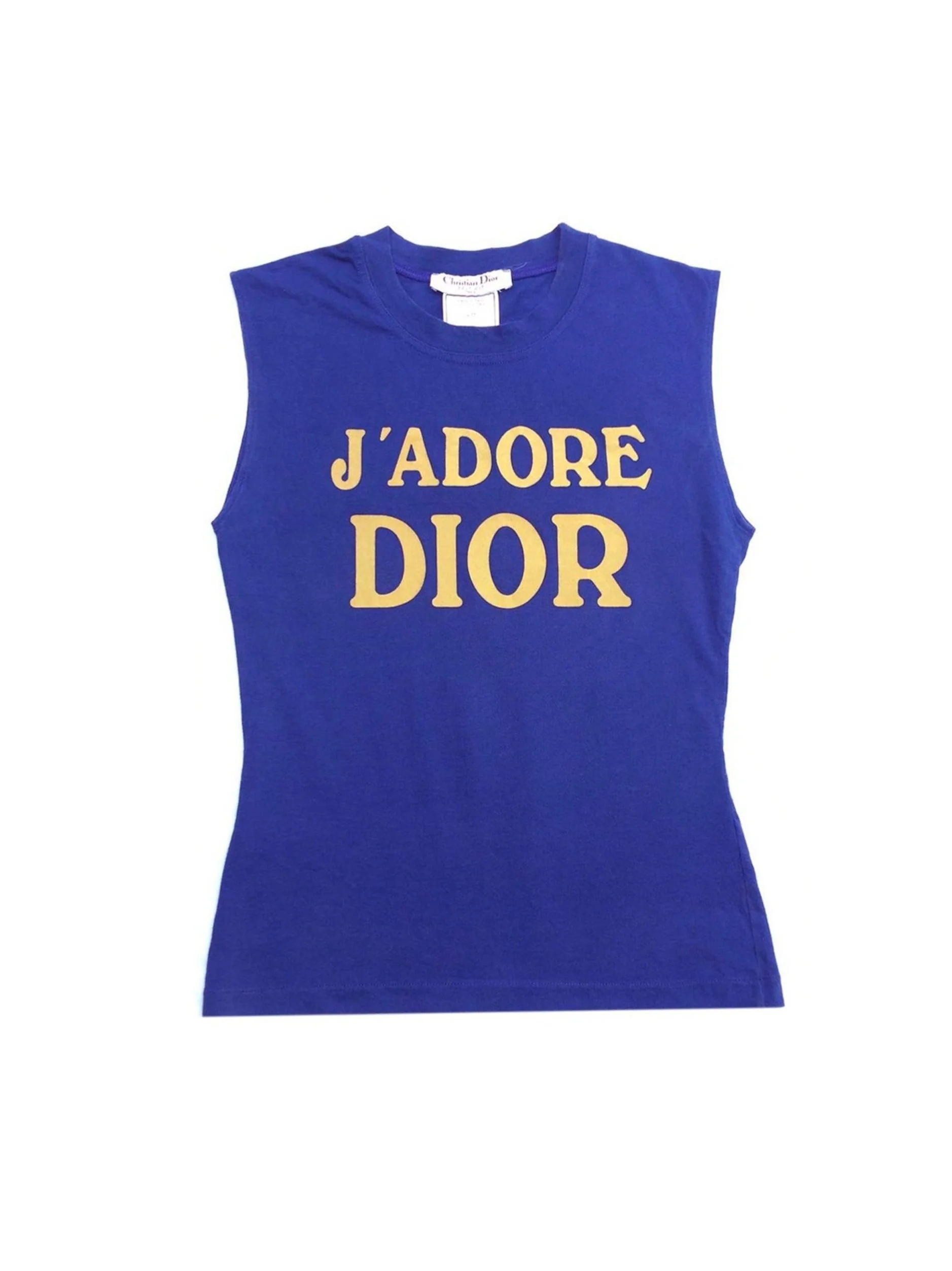 Christian Dior 2000s J'adore Purple and Yellow Tank