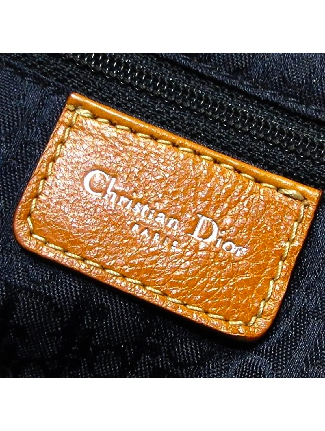 Christian Dior 2000s Limited Edition Denim Floral Embroidered Saddle Bag - Image 6