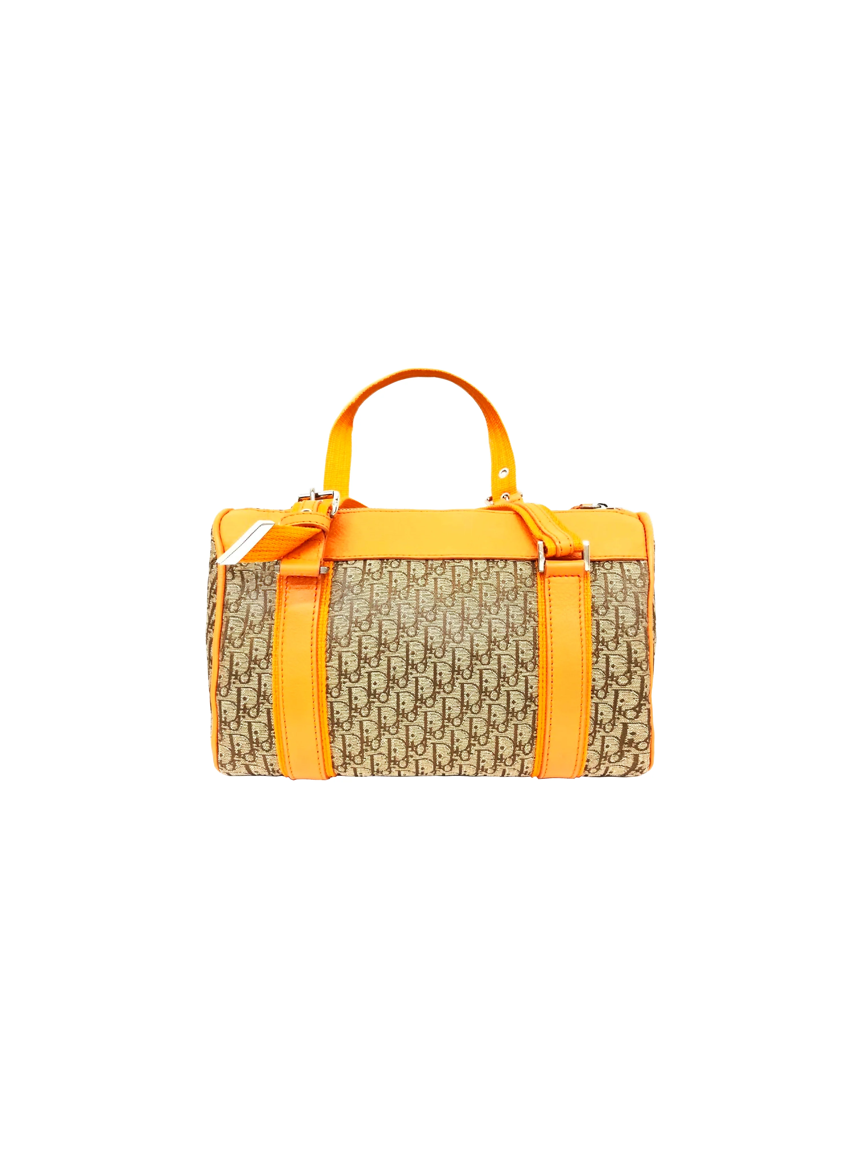 Christian Dior 2000s Orange Leather Trotter Bag - Image 2