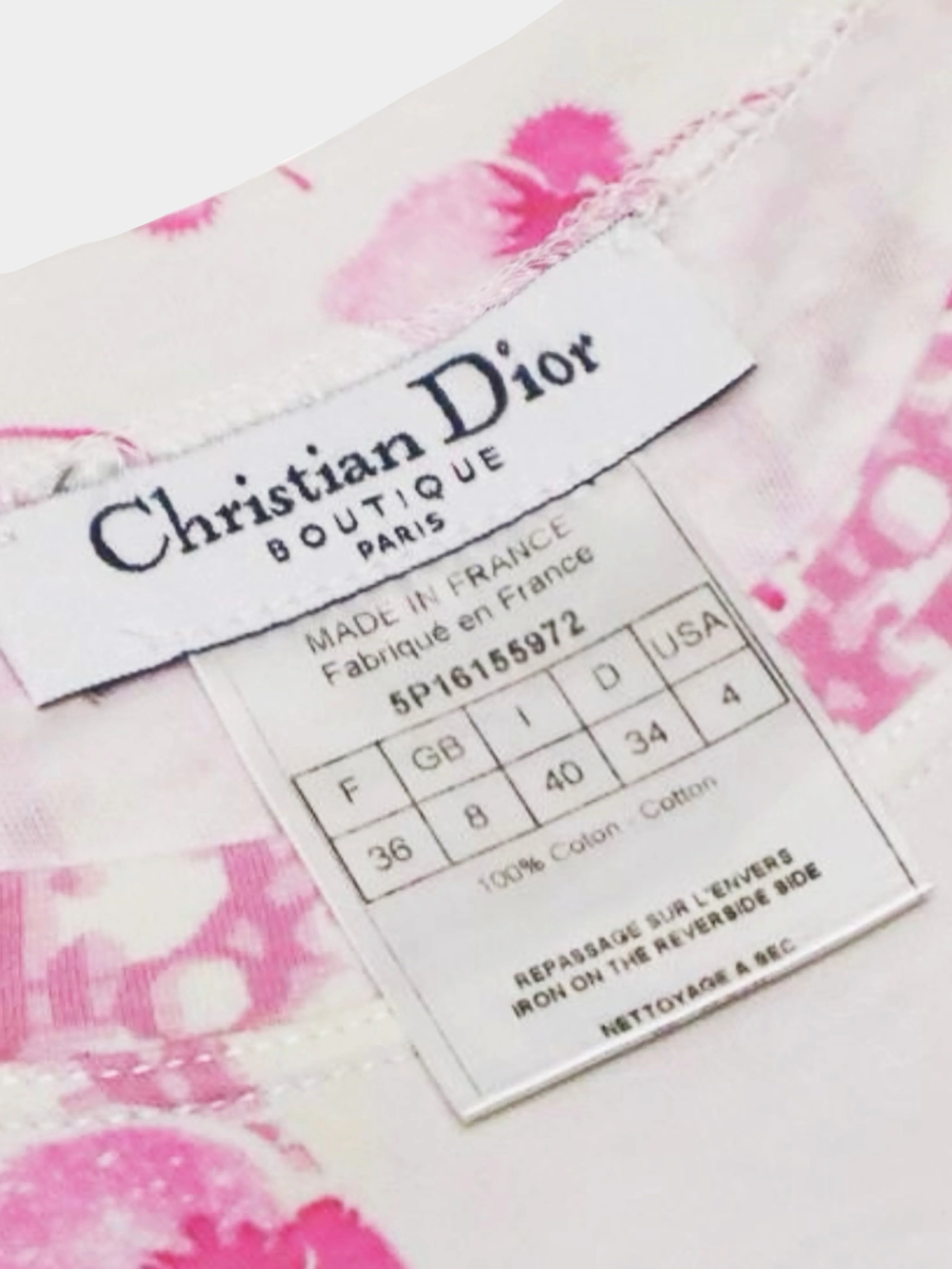 Christian Dior 2000s Pink Trotter Tank - Image 3