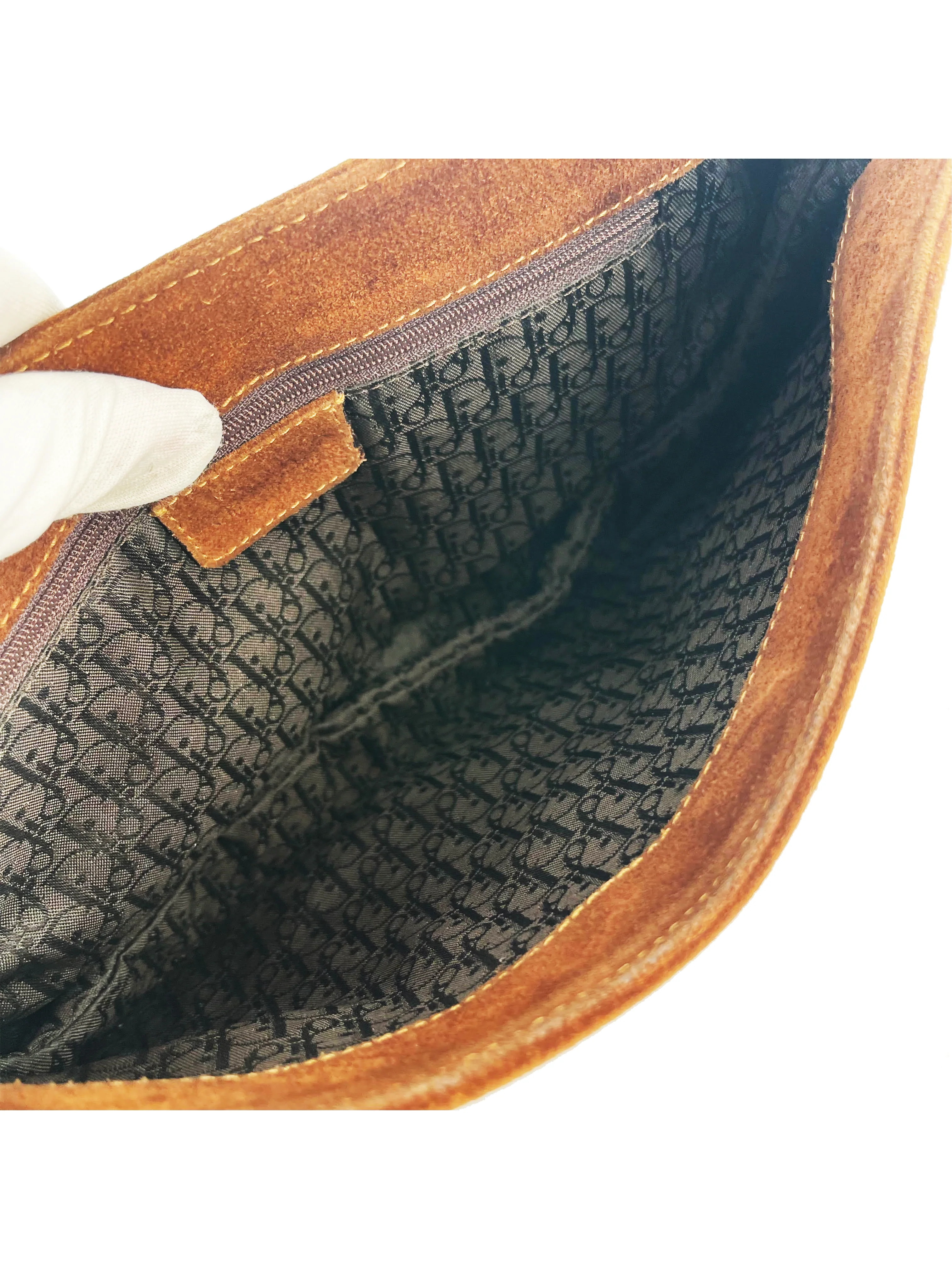 Christian Dior 2000s Ponyhair Rare Brown Saddle Bag - Image 4