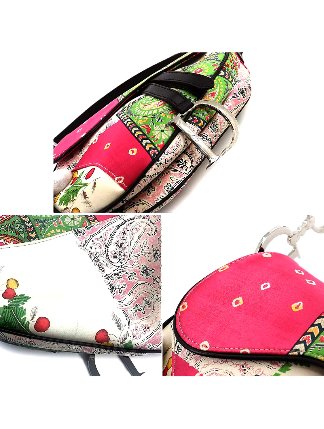 Christian Dior 2000s Silk Paisley Rare Saddle - Image 4