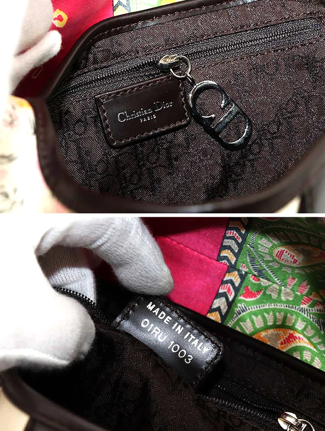 Christian Dior 2000s Silk Paisley Rare Saddle - Image 5