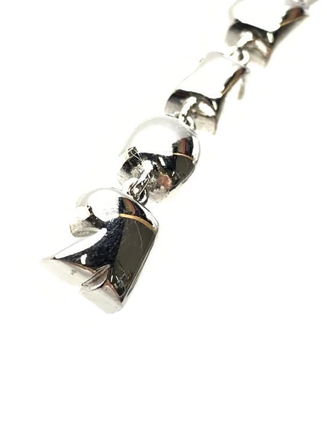 Christian Dior 2000s Silver Crystal Letter Dangle Earrings - Image 3