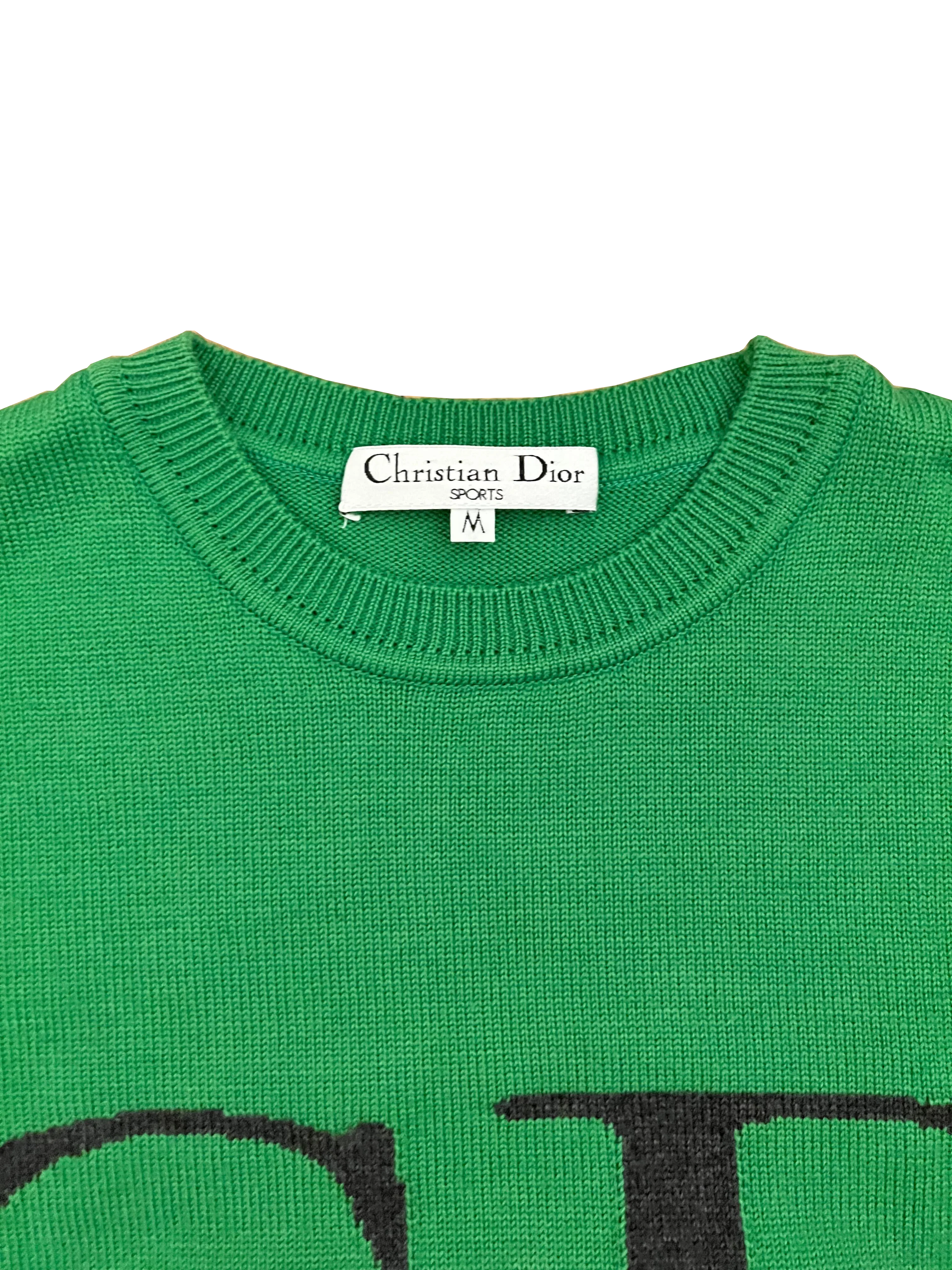 Christian Dior Sports 1990s Wool Two Tone Sweater - Image 2