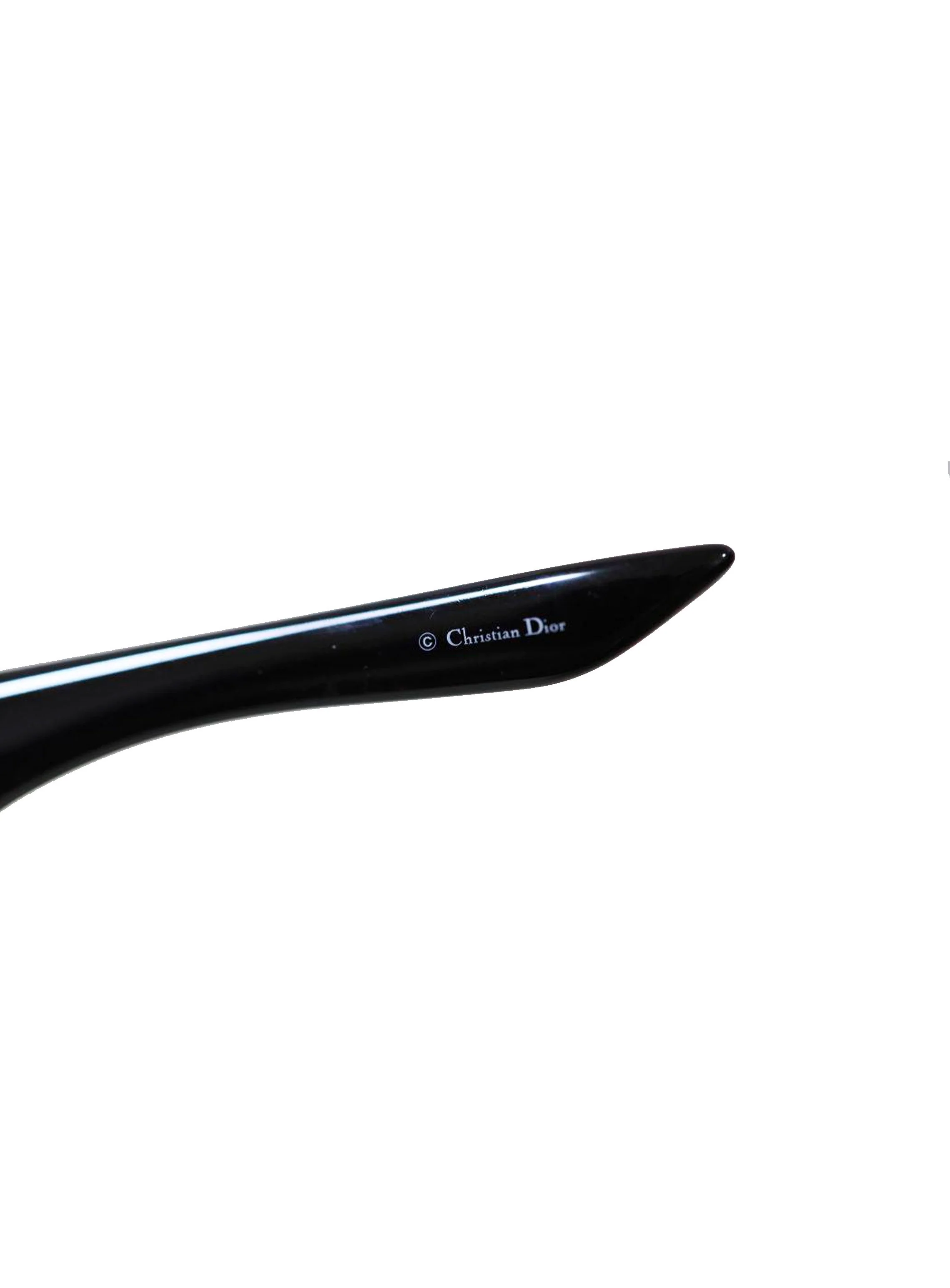 Christian Dior 2000s Sports Shield Black Sunglasses - Image 3