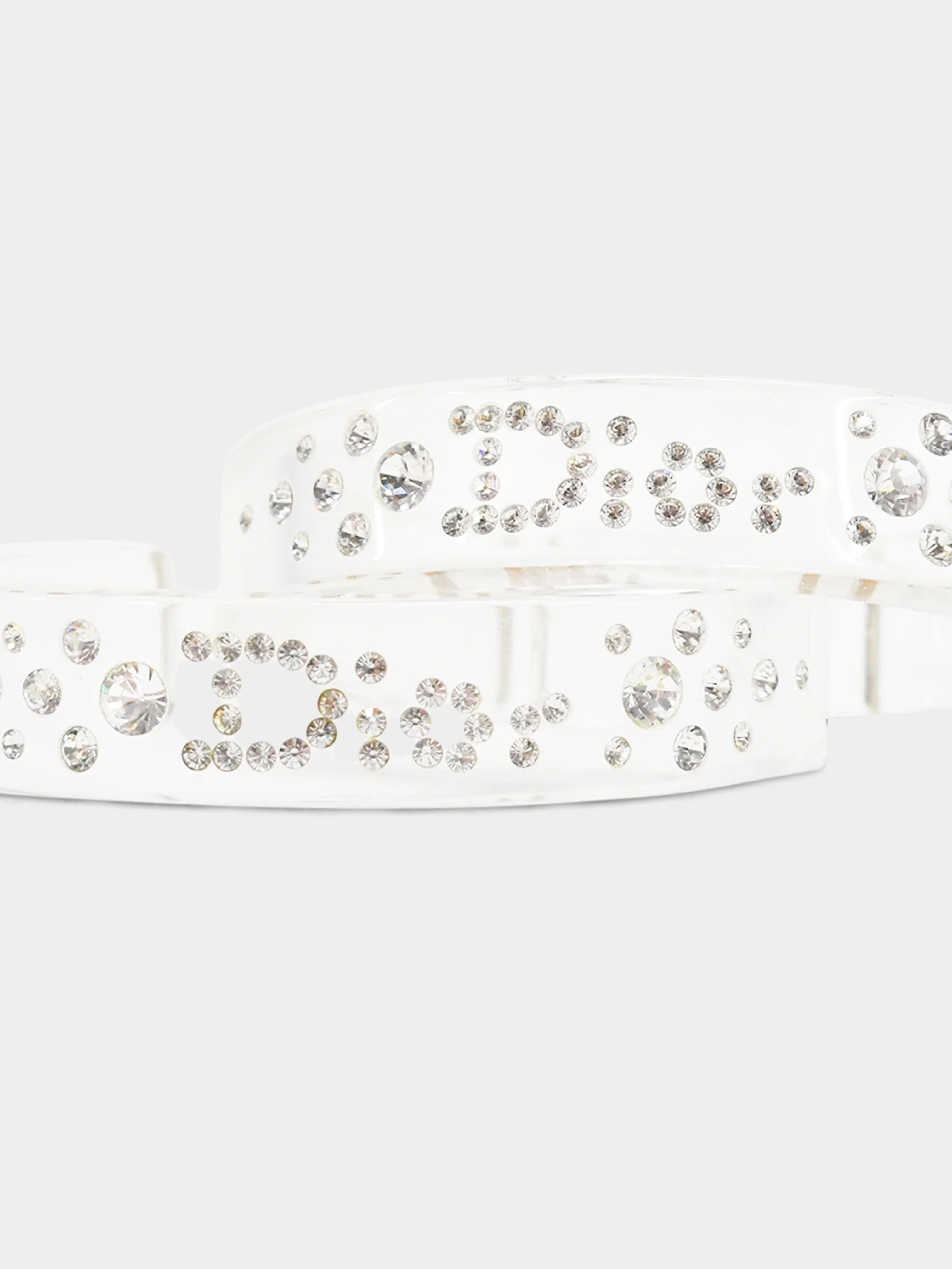 Christian Dior Spring 2000 Double Lucite Swarovski Cuffs - Image 3