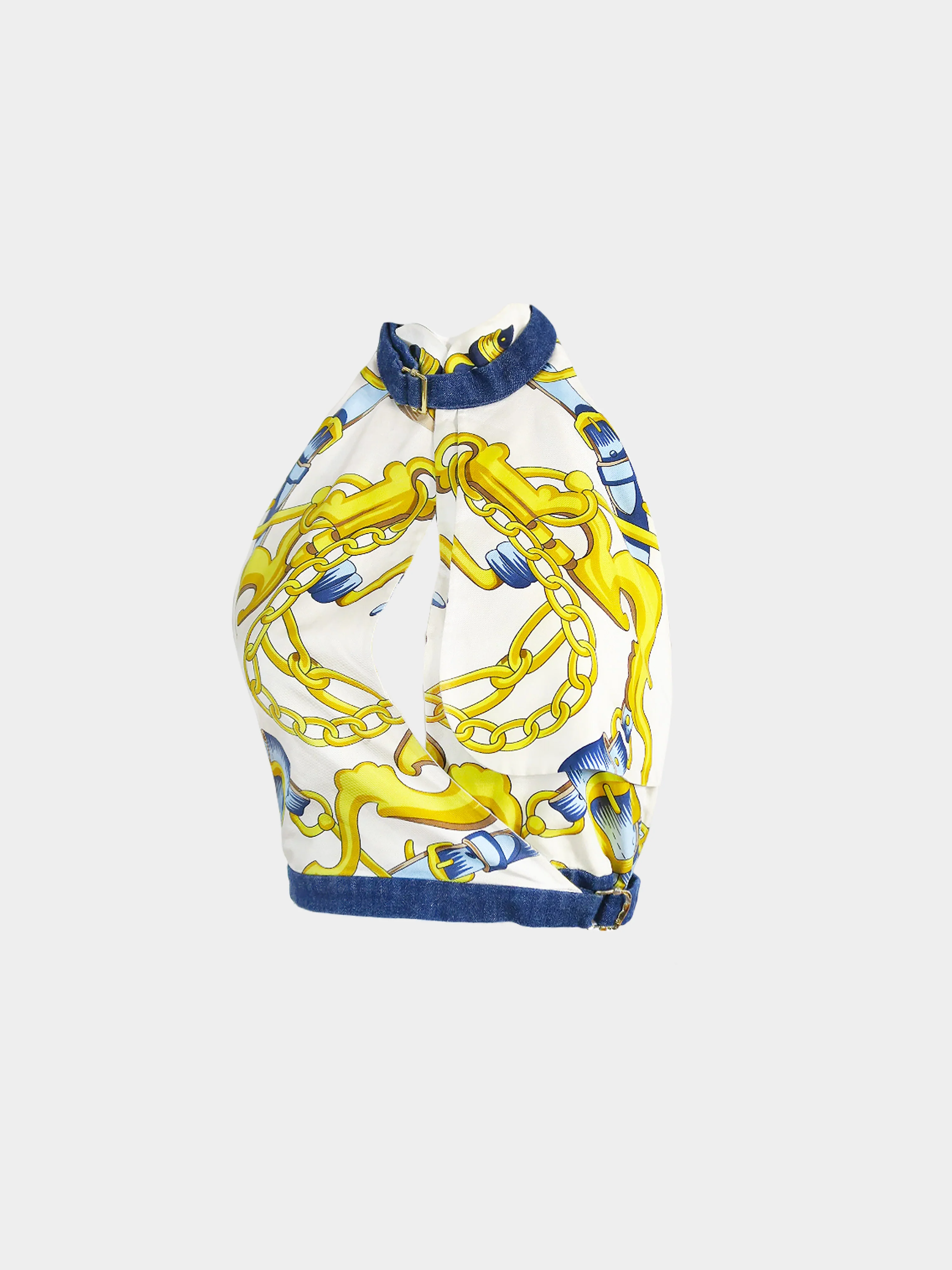 Christian Dior SS 2000 Runway Equestrian Backless Halter Top - Image 2