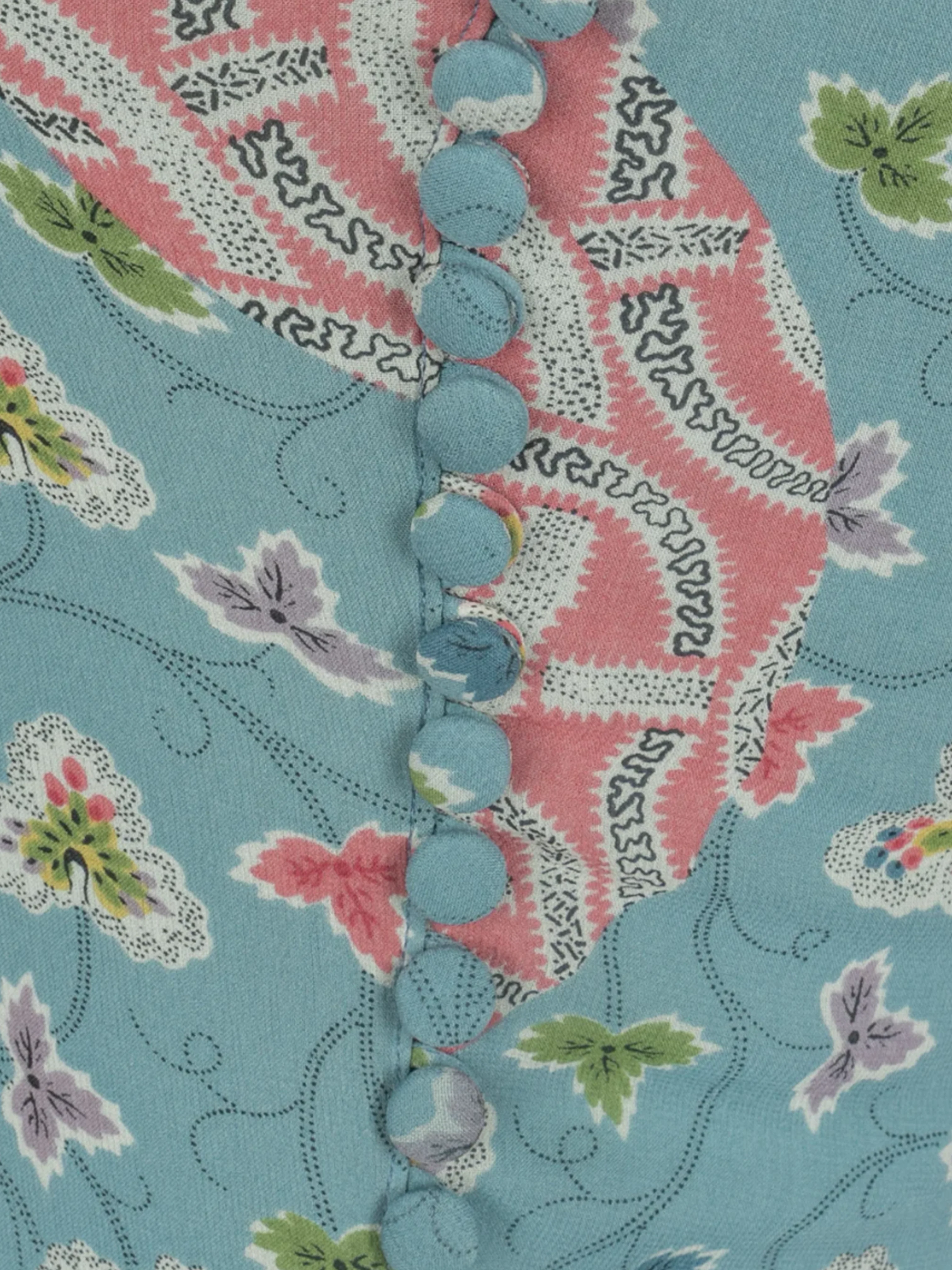 Christian Dior SS 2003 Showgirls Baby Blue Floral Maxi Dress - Image 4