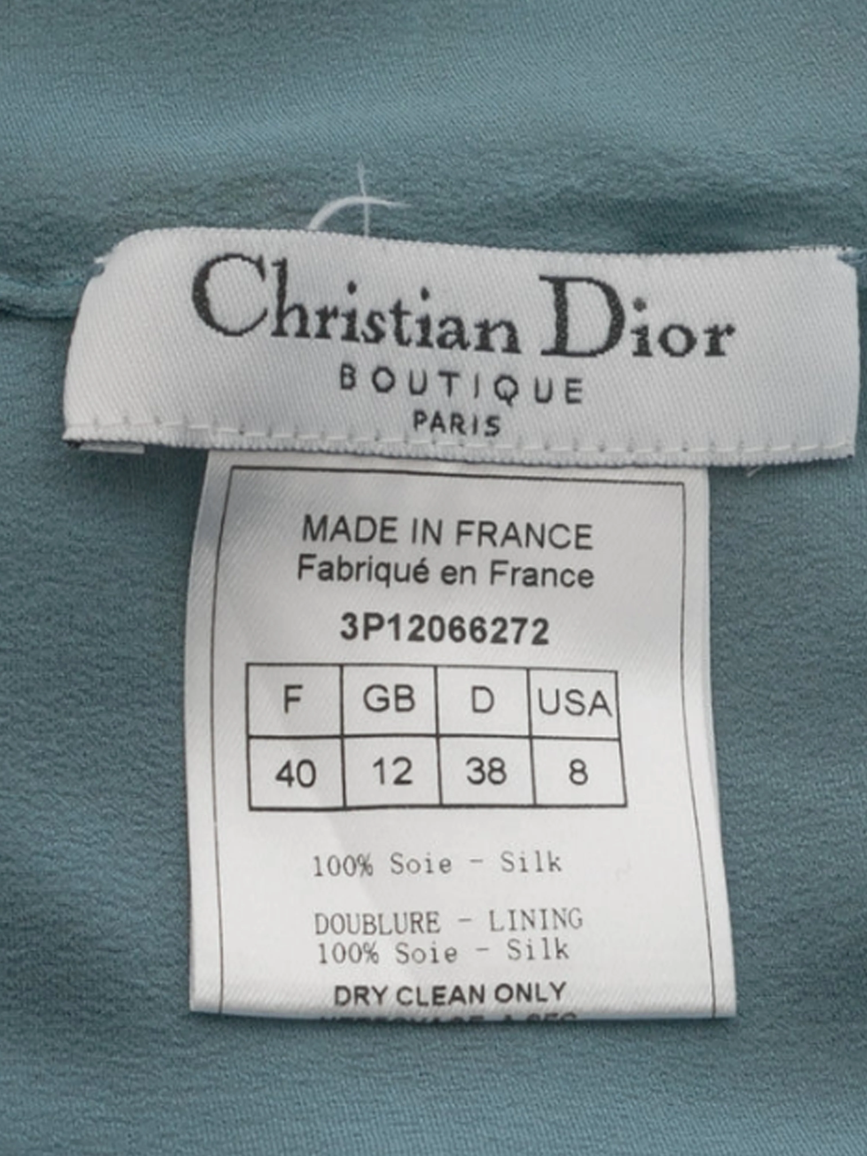 Christian Dior SS 2003 Showgirls Baby Blue Floral Maxi Dress - Image 5