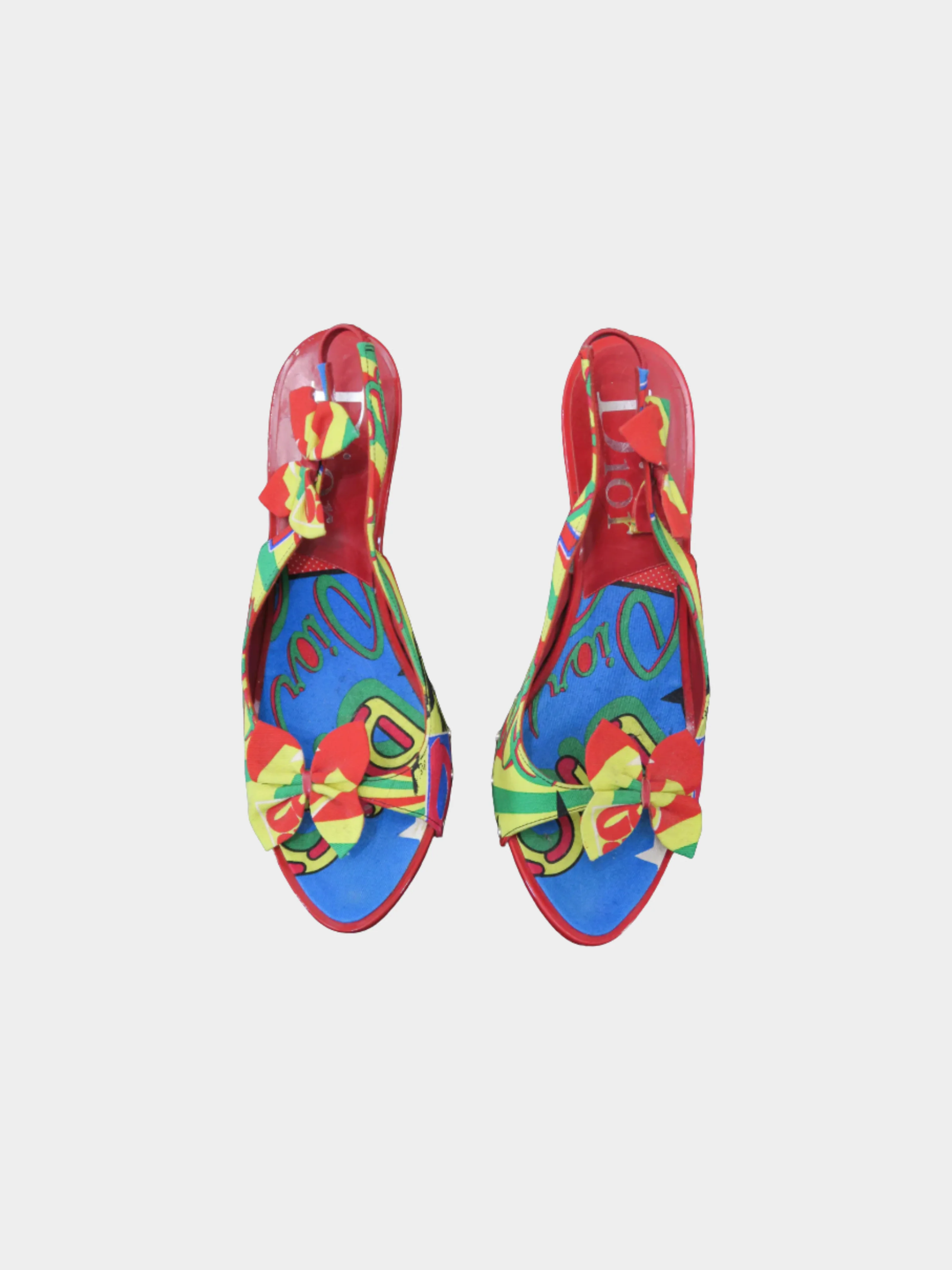 Christian Dior SS 2004 Colorful Mania Jamaican Heels - Image 3