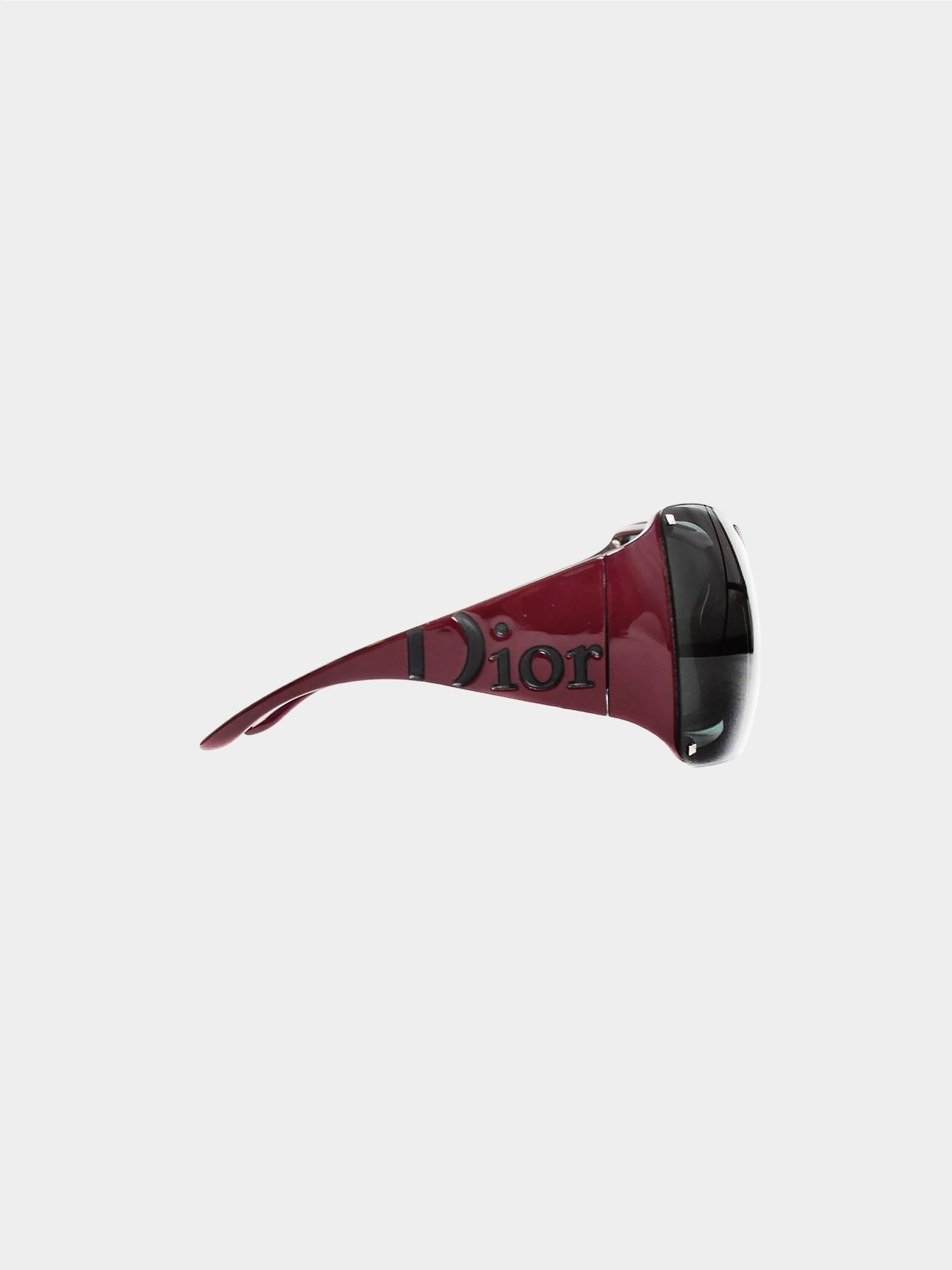 Christian Dior SS 2005 Burgundy Overshine 2 Sunglasses - Image 3