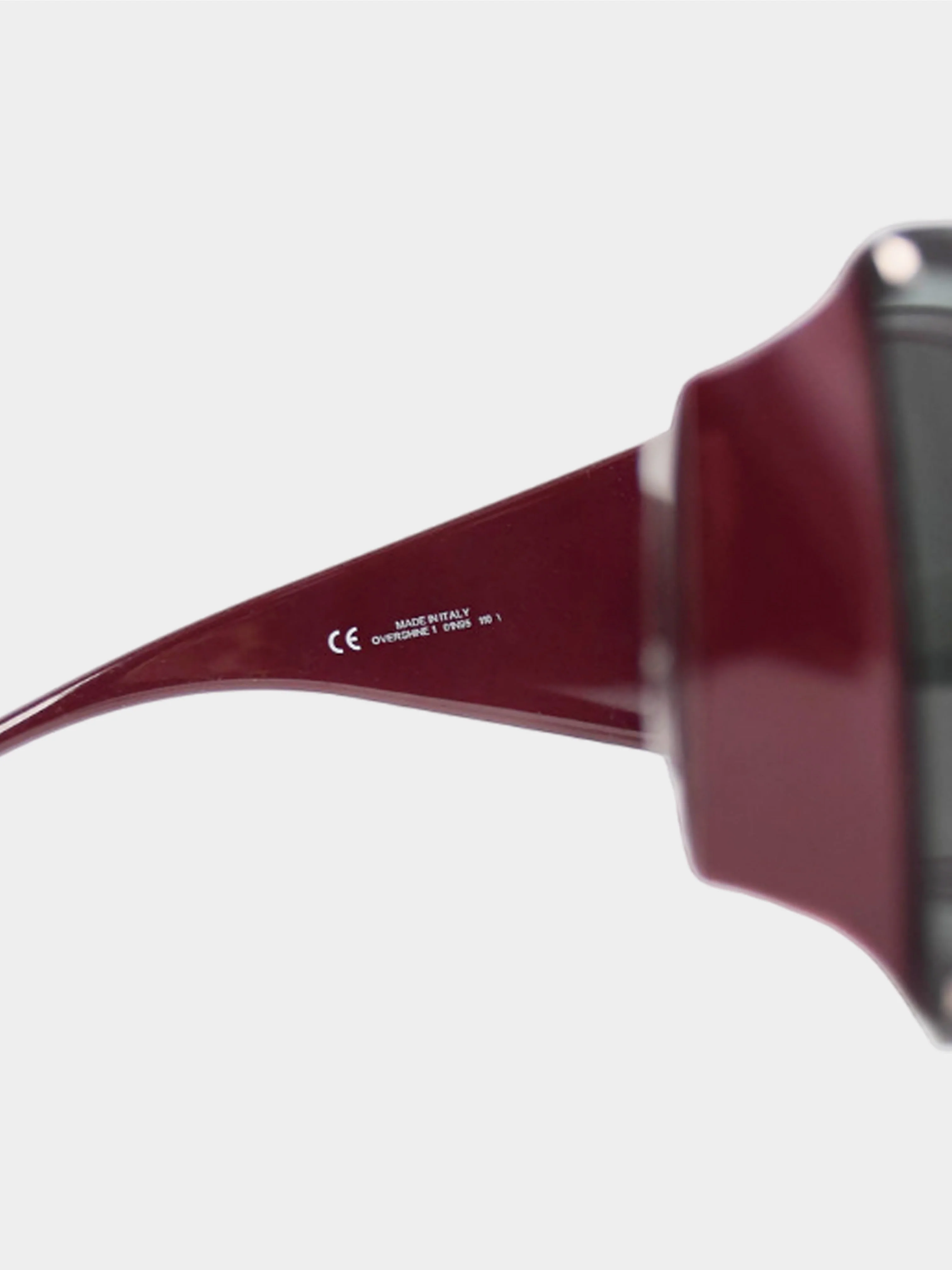 Christian Dior SS 2005 Burgundy Overshine 2 Sunglasses - Image 4