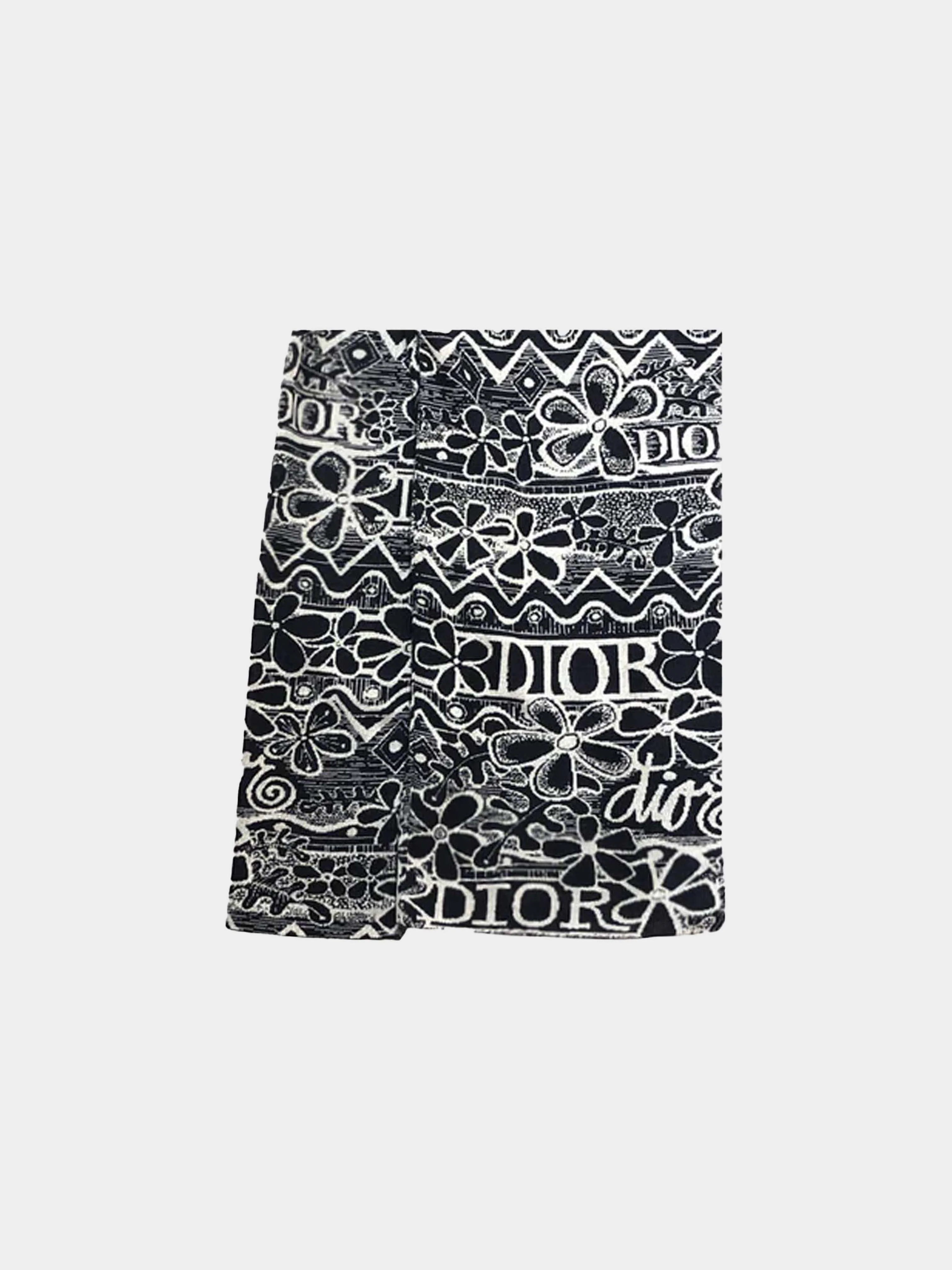 Christian Dior FW 2020 Stüssy Collaboration Navy and White Jacket - Image 3