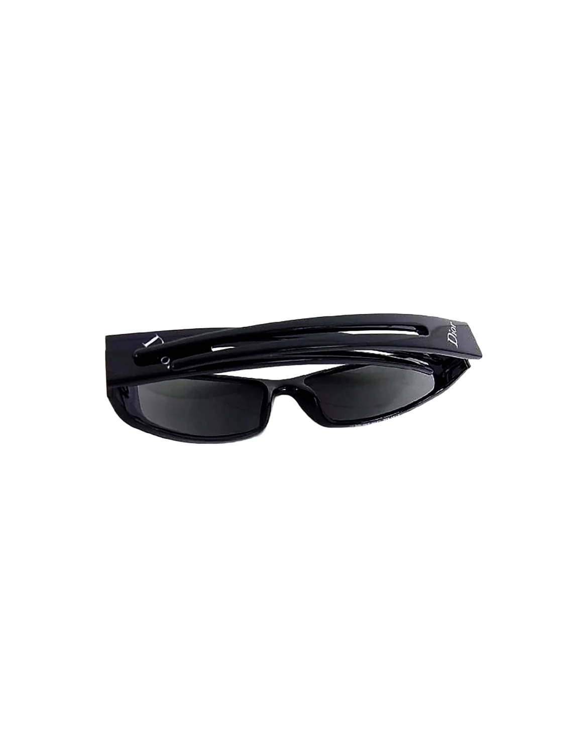 Christian Dior 2000s Thin Black Spell Out Sunglasses - Image 3