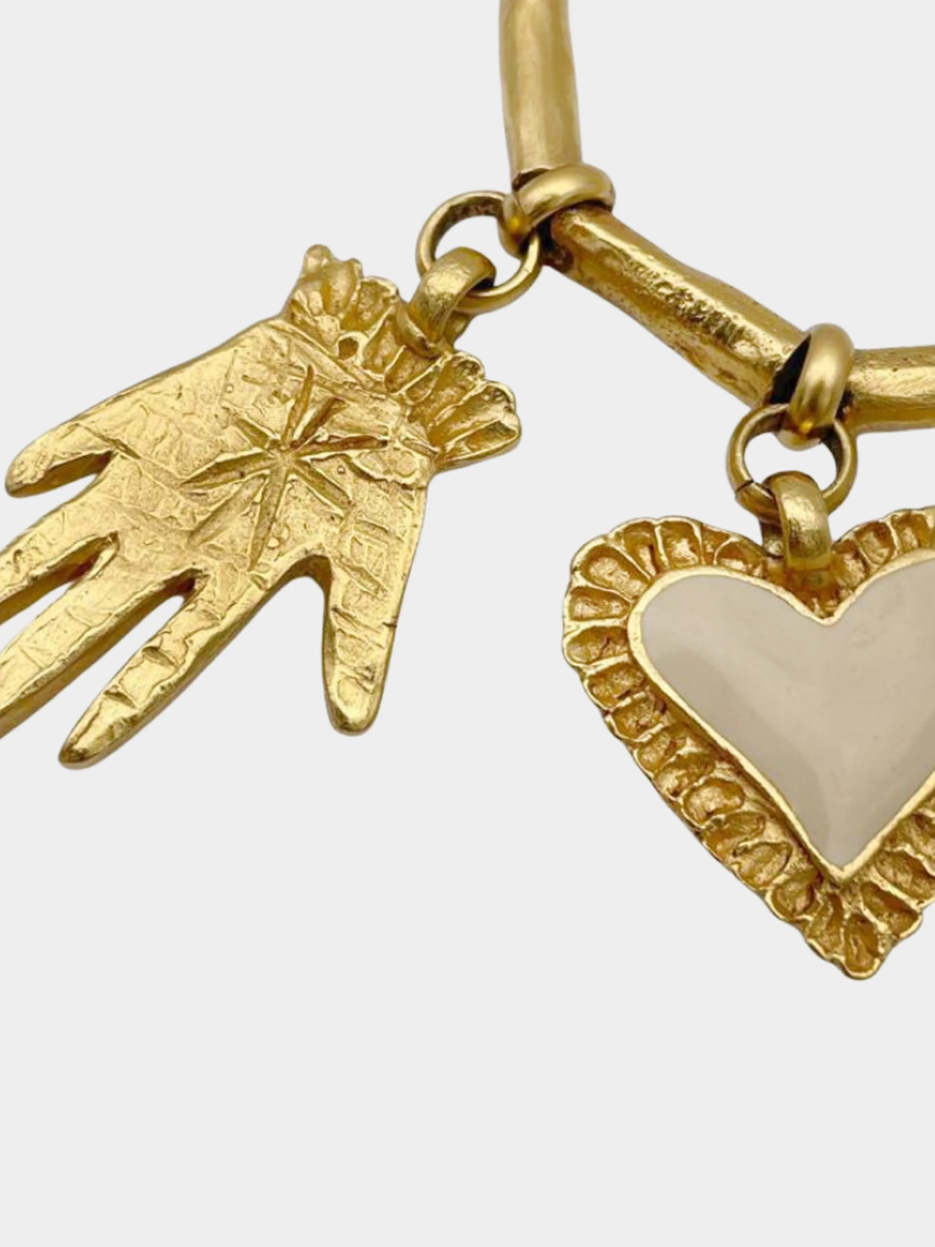 Christian Lacroix 1980s Gold Metal Multi Charm Bracelet - Image 3
