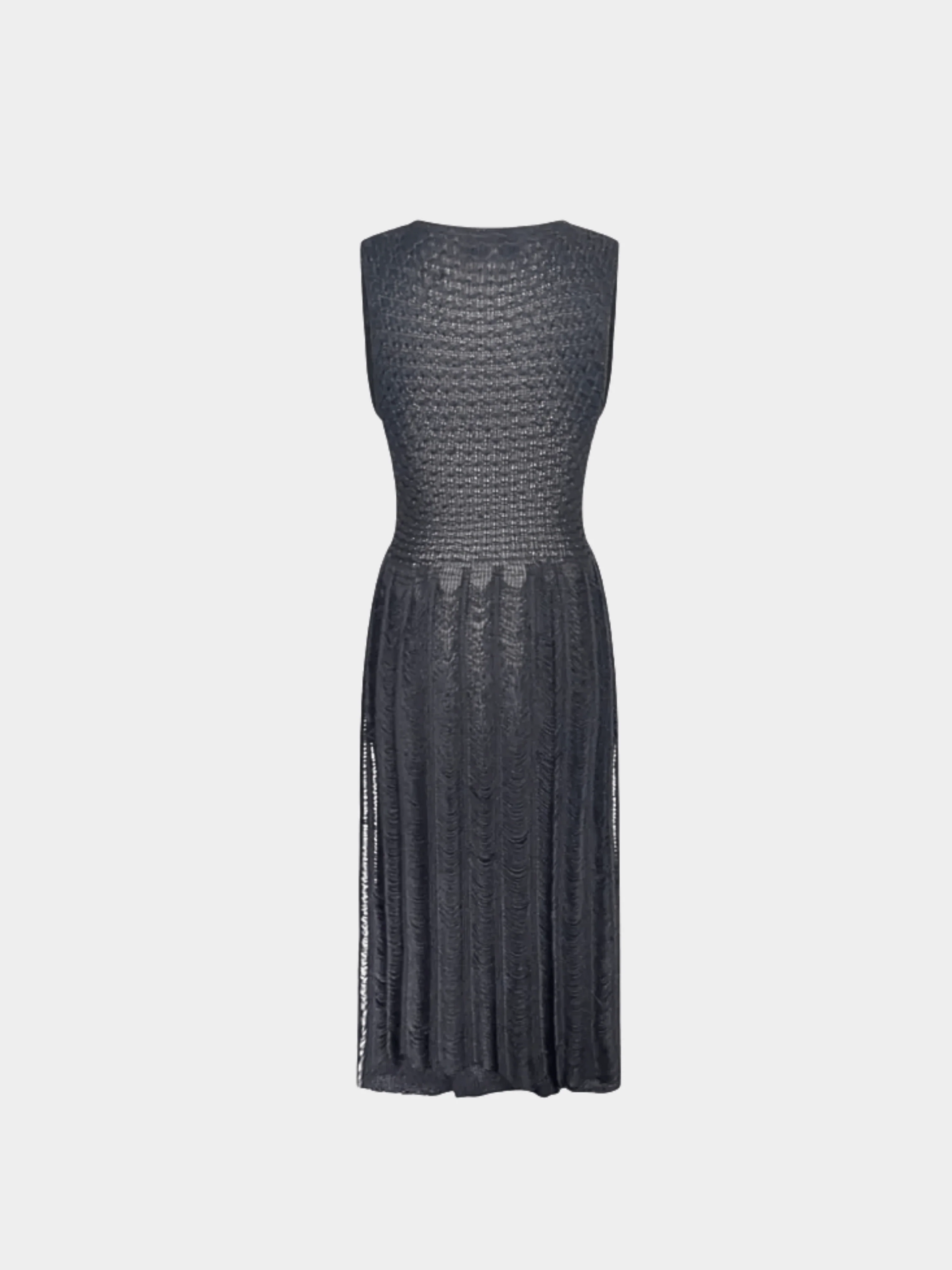Christian Lacroix 1990s Black Knit Sequined Dress - Image 2