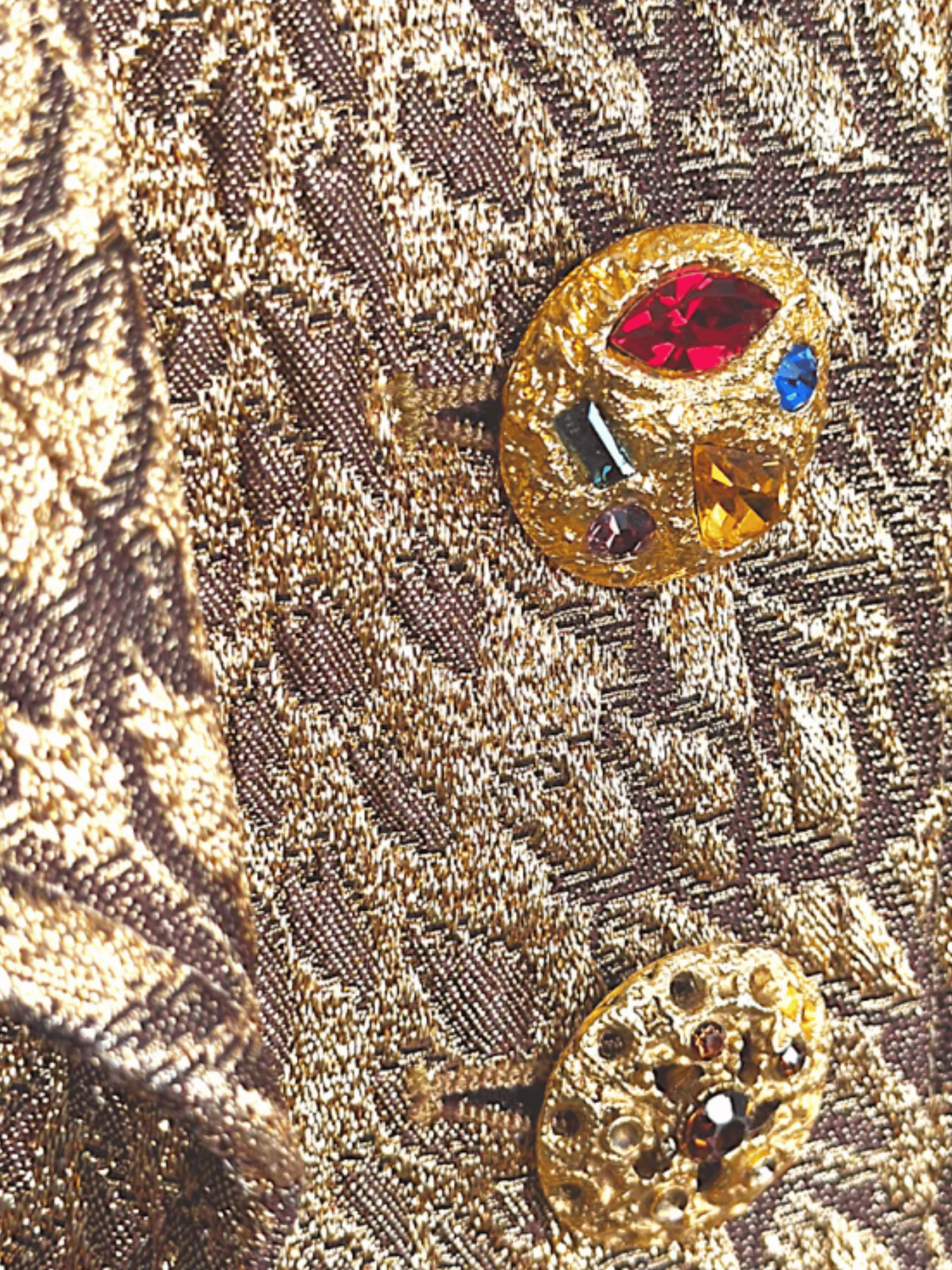 Christian Lacroix 1990s Gold Baroque Brocade Jacket - Image 3