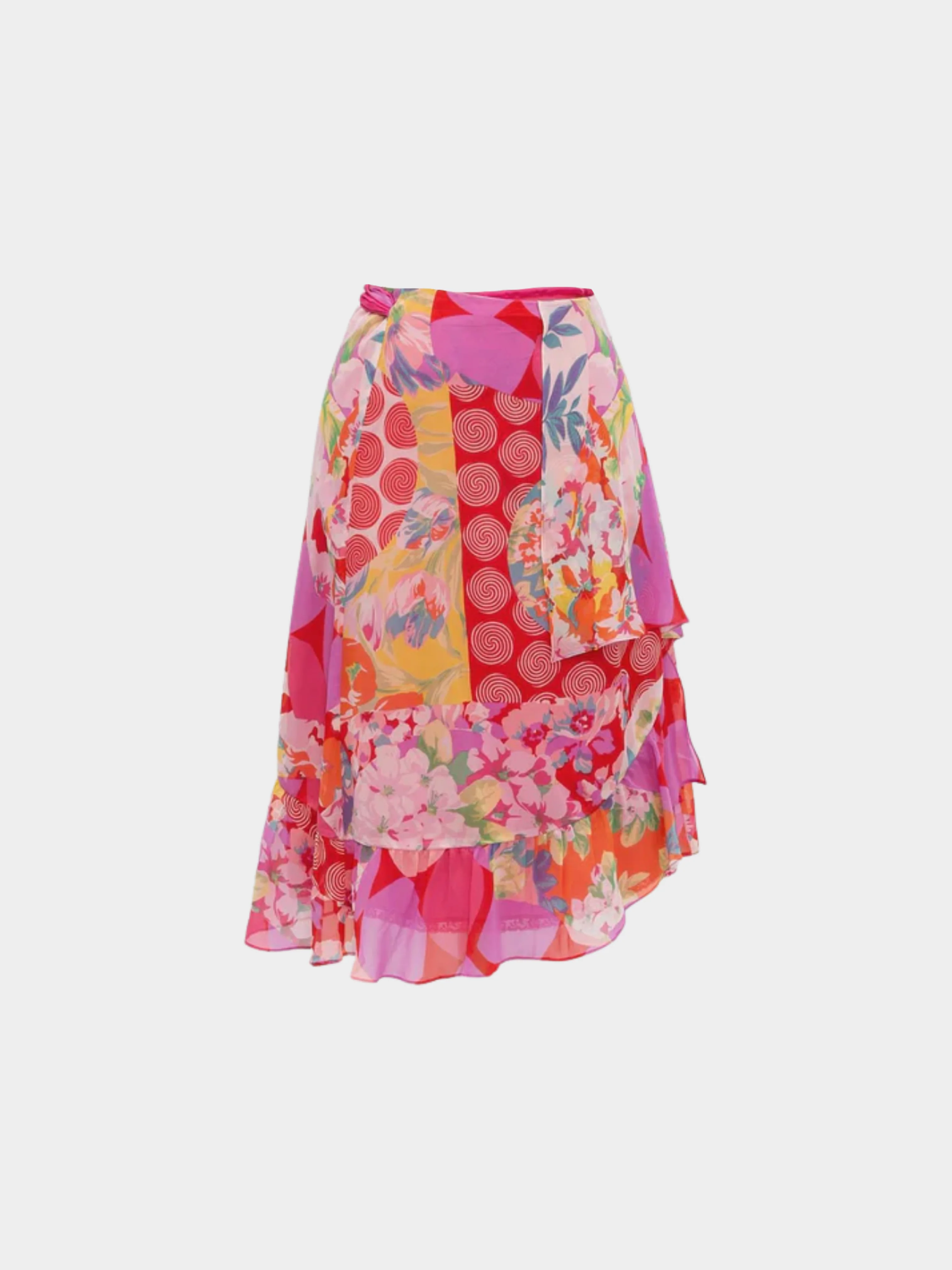 Christian Lacroix 2000s Pink Lace Cardigan Top and Skirt Set - Image 5