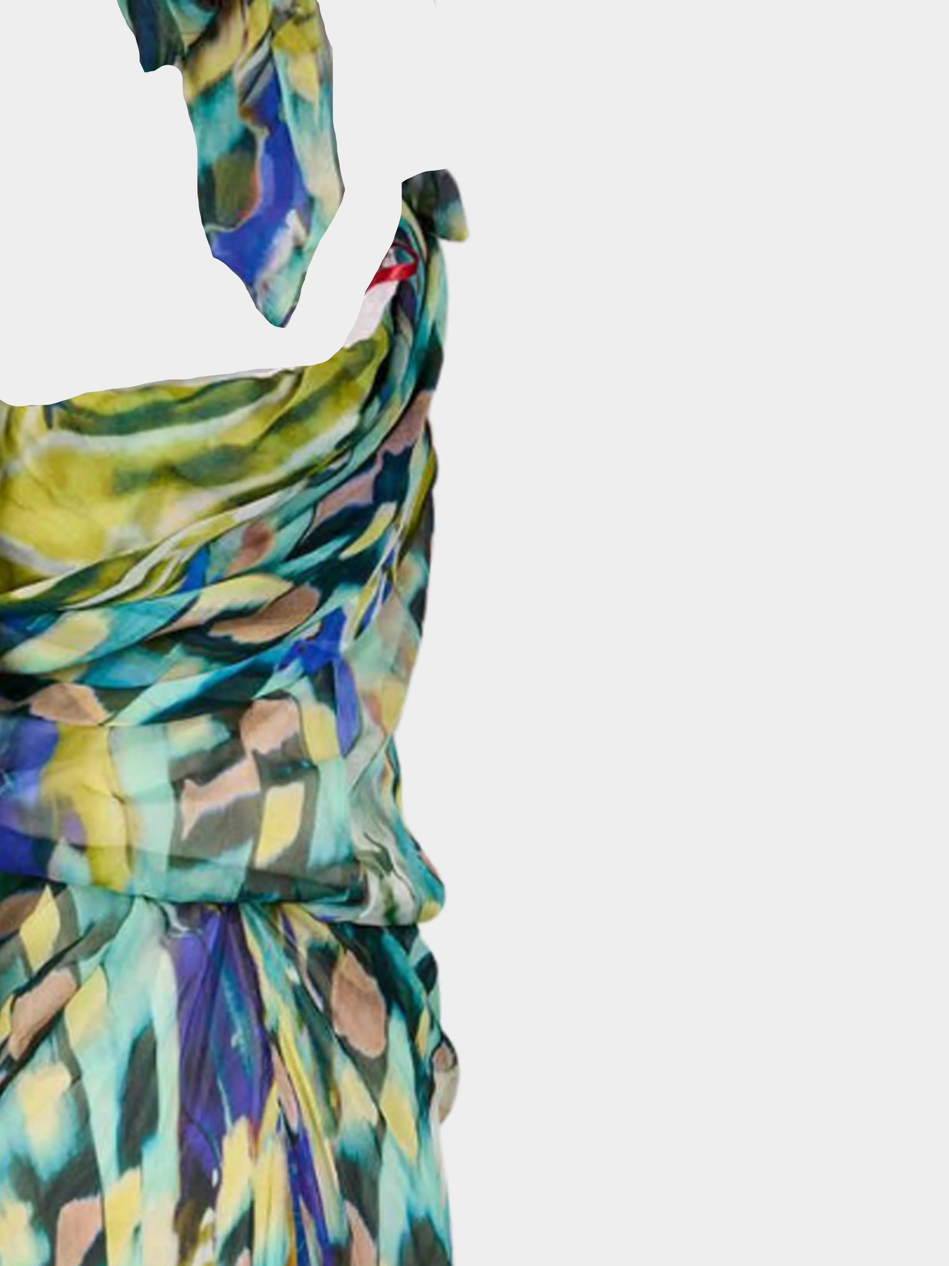 Christian Lacroix Contemporary 2000s Multicoloured Silk Dress - Image 2