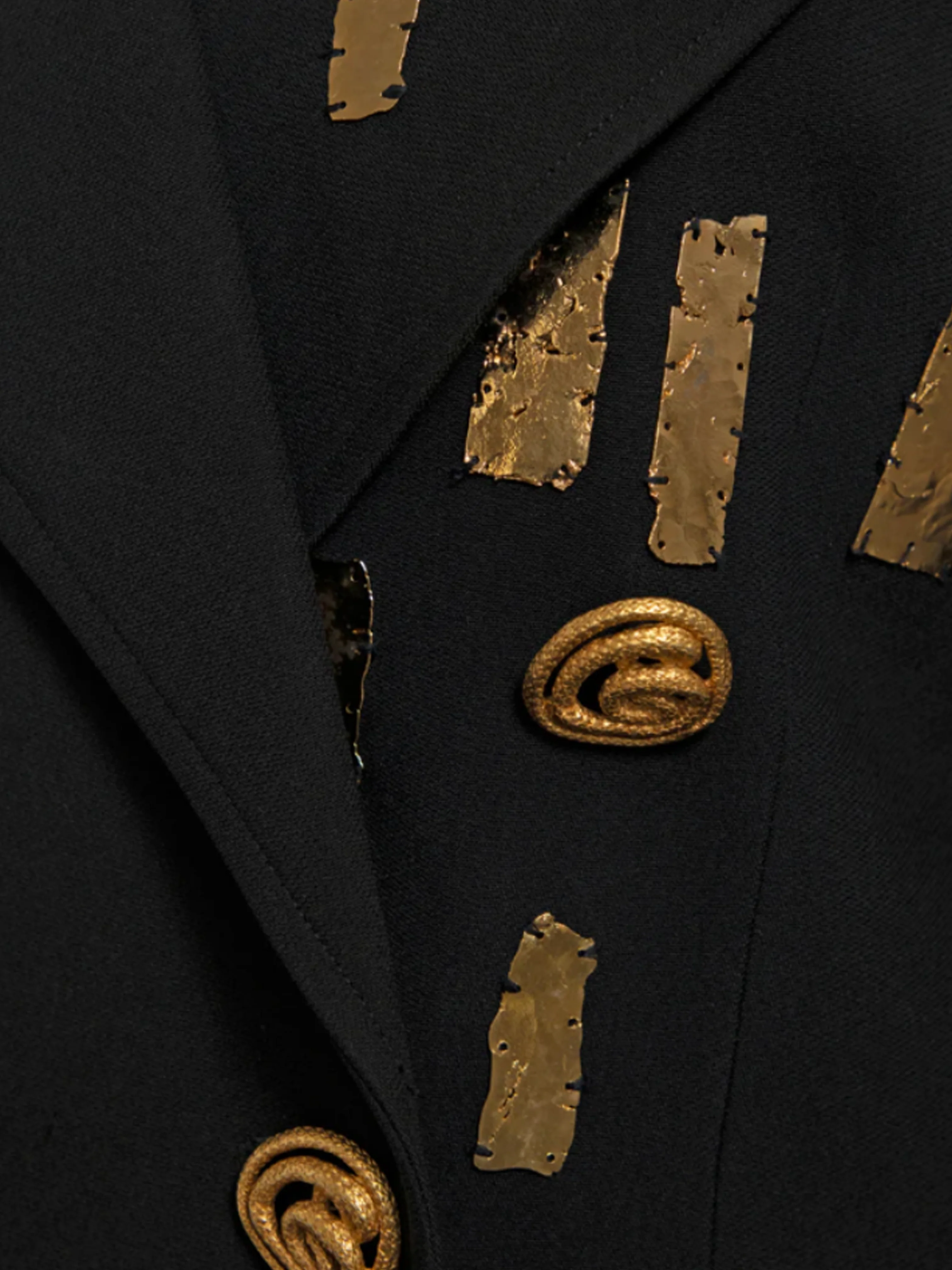 Christian Lacroix SS 1992 Embroidered Black Jacket - Image 3