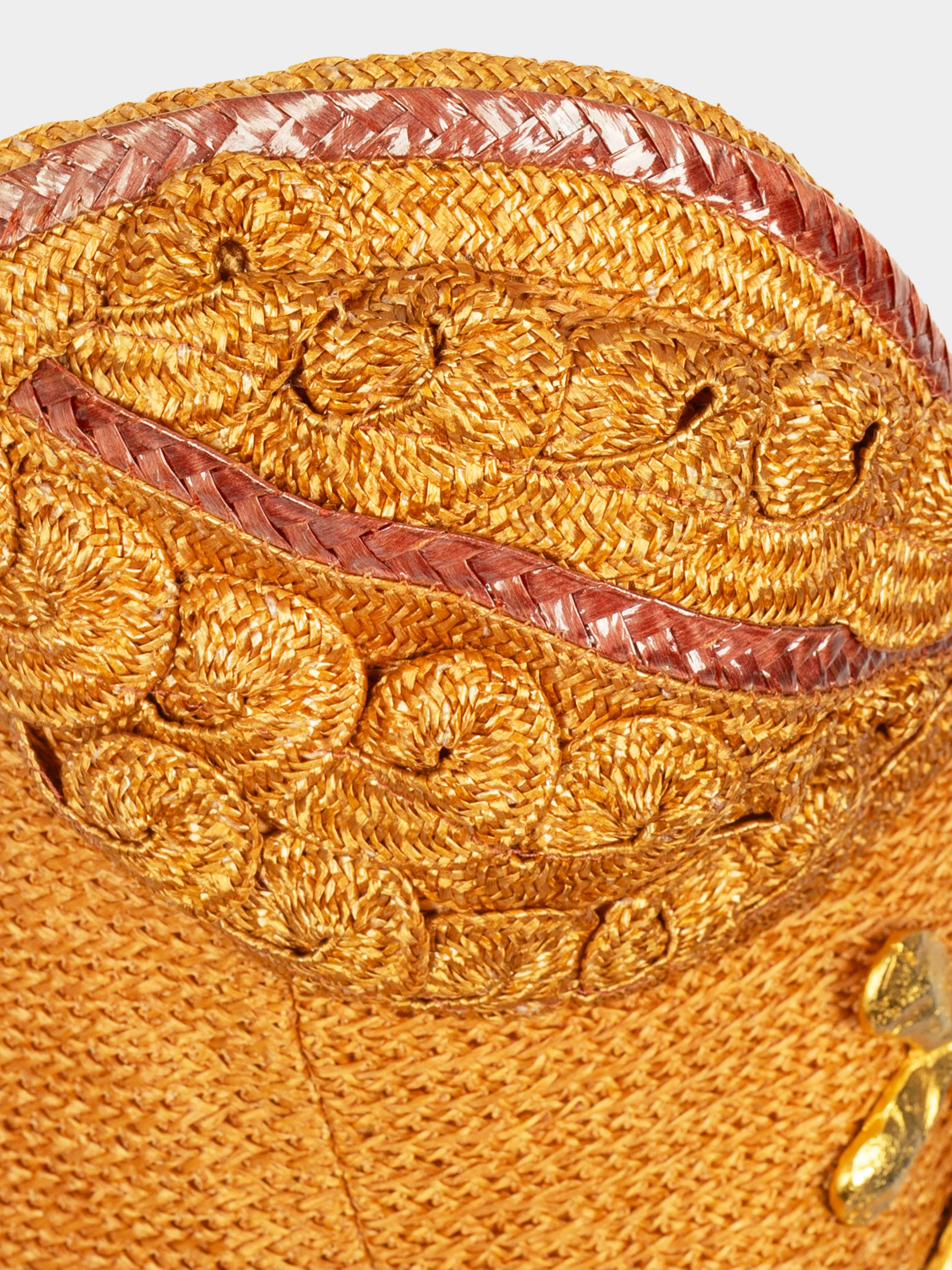 Christian Lacroix SS 1993 Raffia Bustier Top - Image 3
