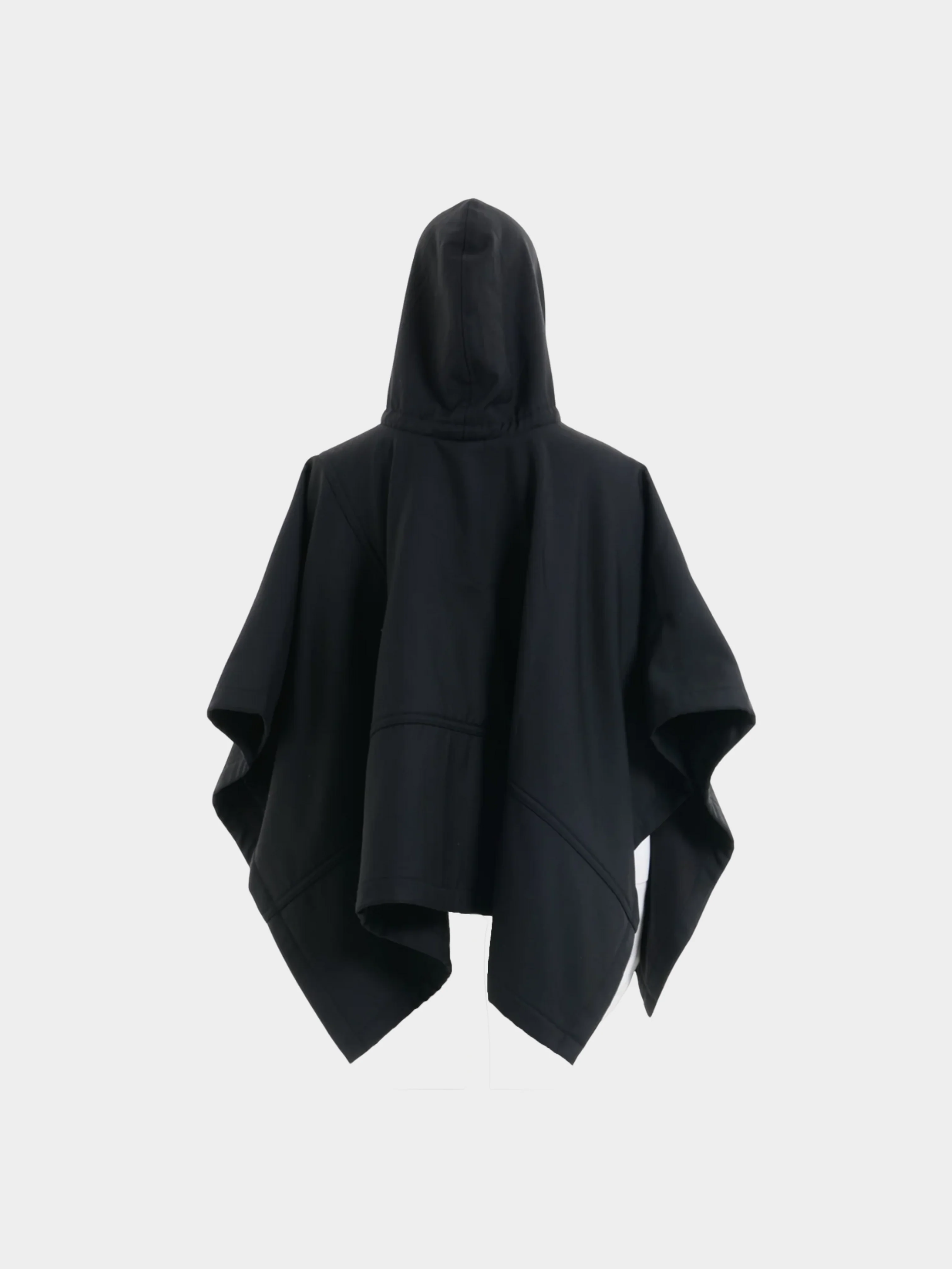 Comme des Garçons 2000s Black Hooded Oversized Cape - Image 2