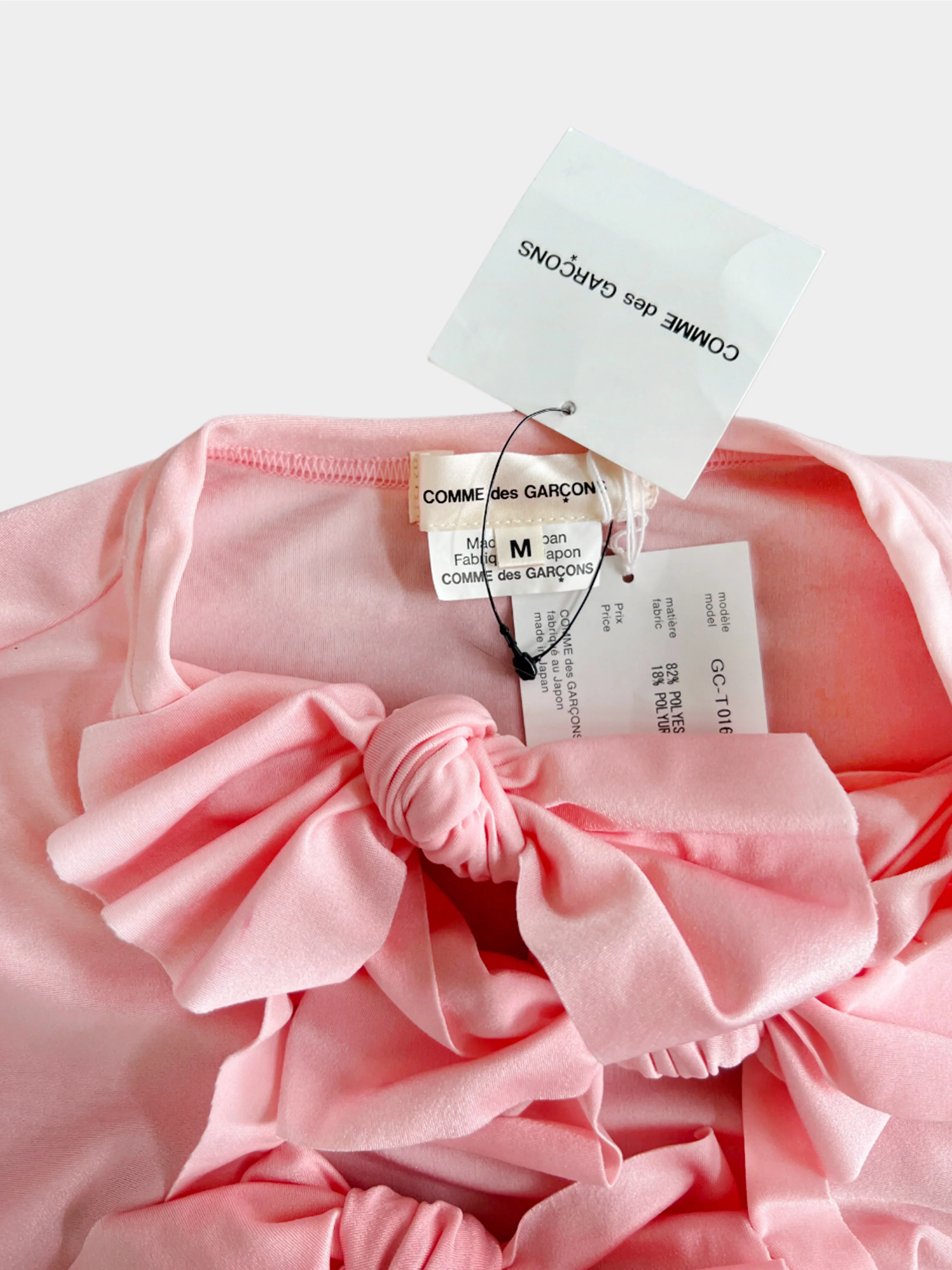 Comme des Garçons 2010s Pink Multiple Bow Tie Long Sleeve - Image 2