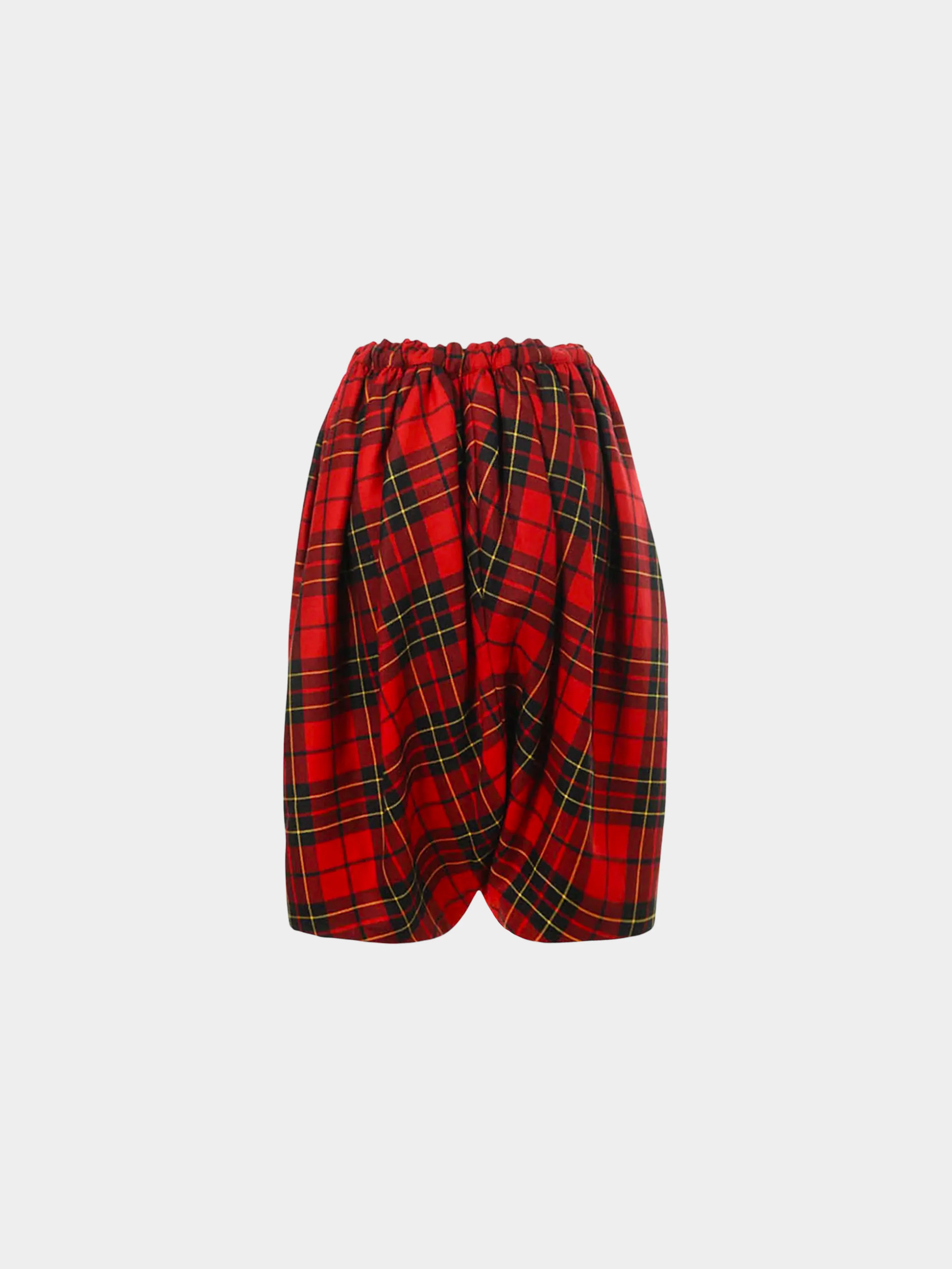 Comme des Garçons AW 2010 Red Tartan Wool Balloon Pants - Image 2