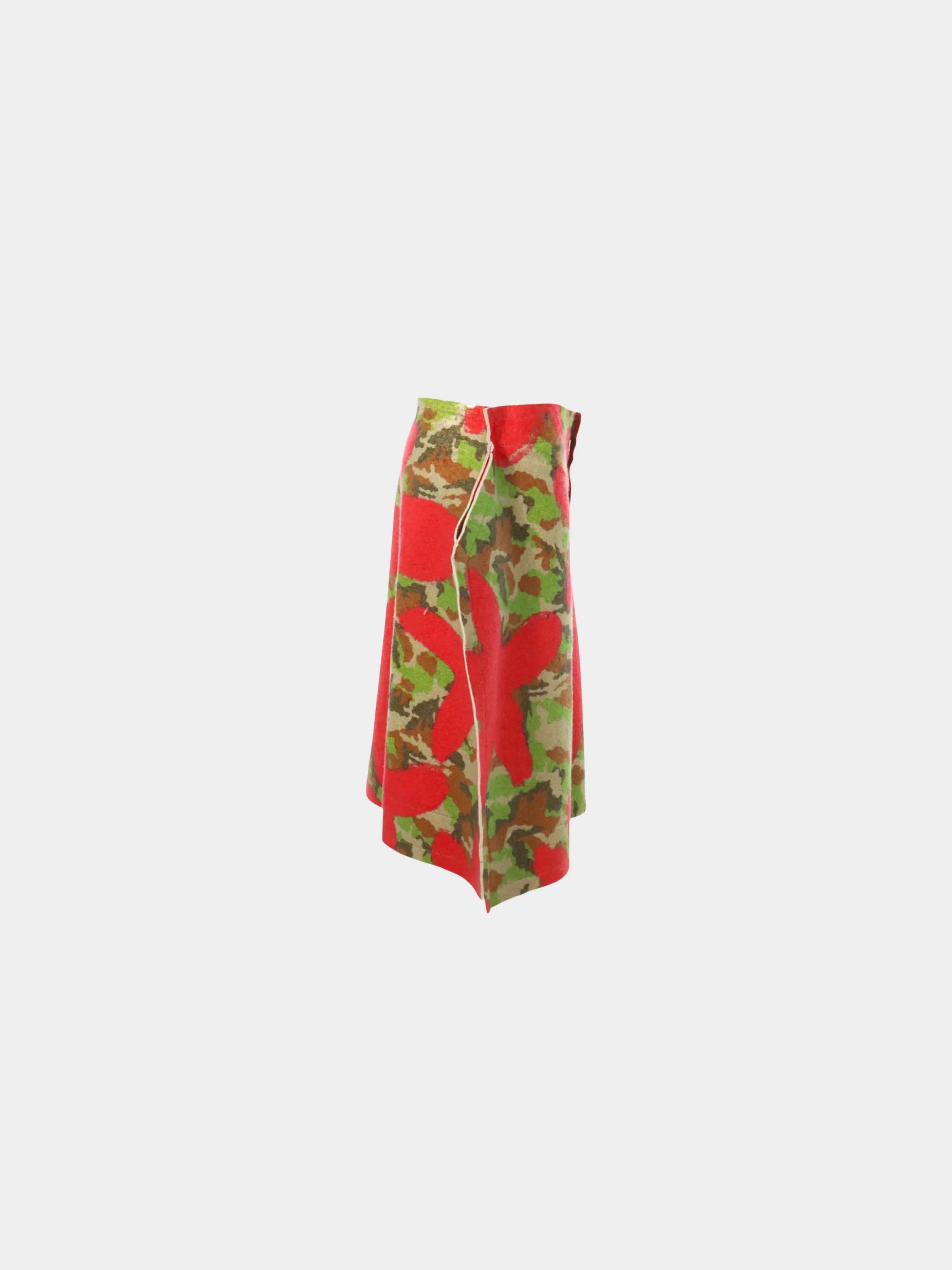 Comme des Garçons AW 2012 Floral and Camouflage Felted Shorts - Image 3