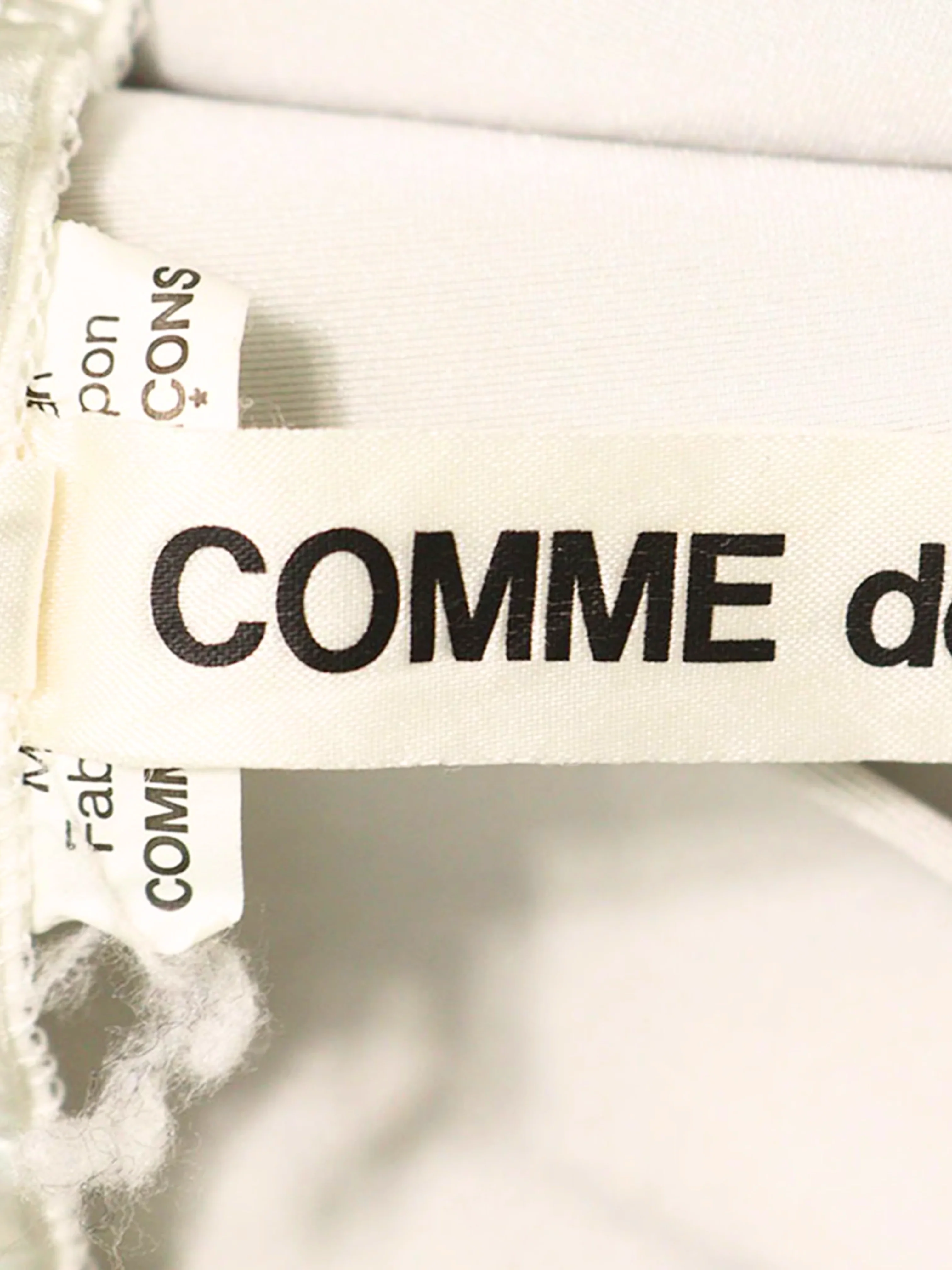 Comme Des Garcons AW 2017 Silver Suspender Skirt - Image 3