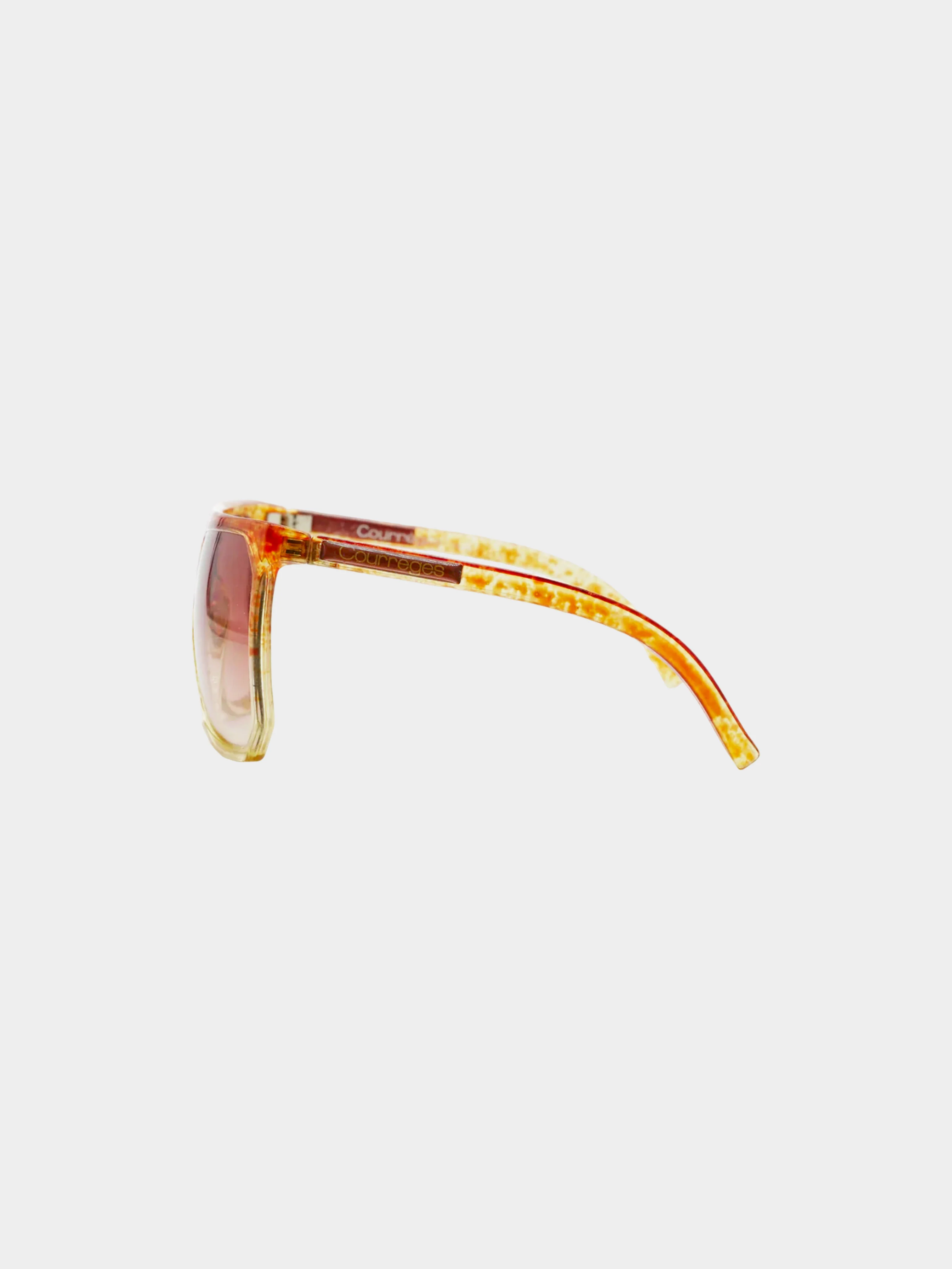 Courrèges 1980s Rare Tortoiseshell Oversized Sunglasses - Image 3