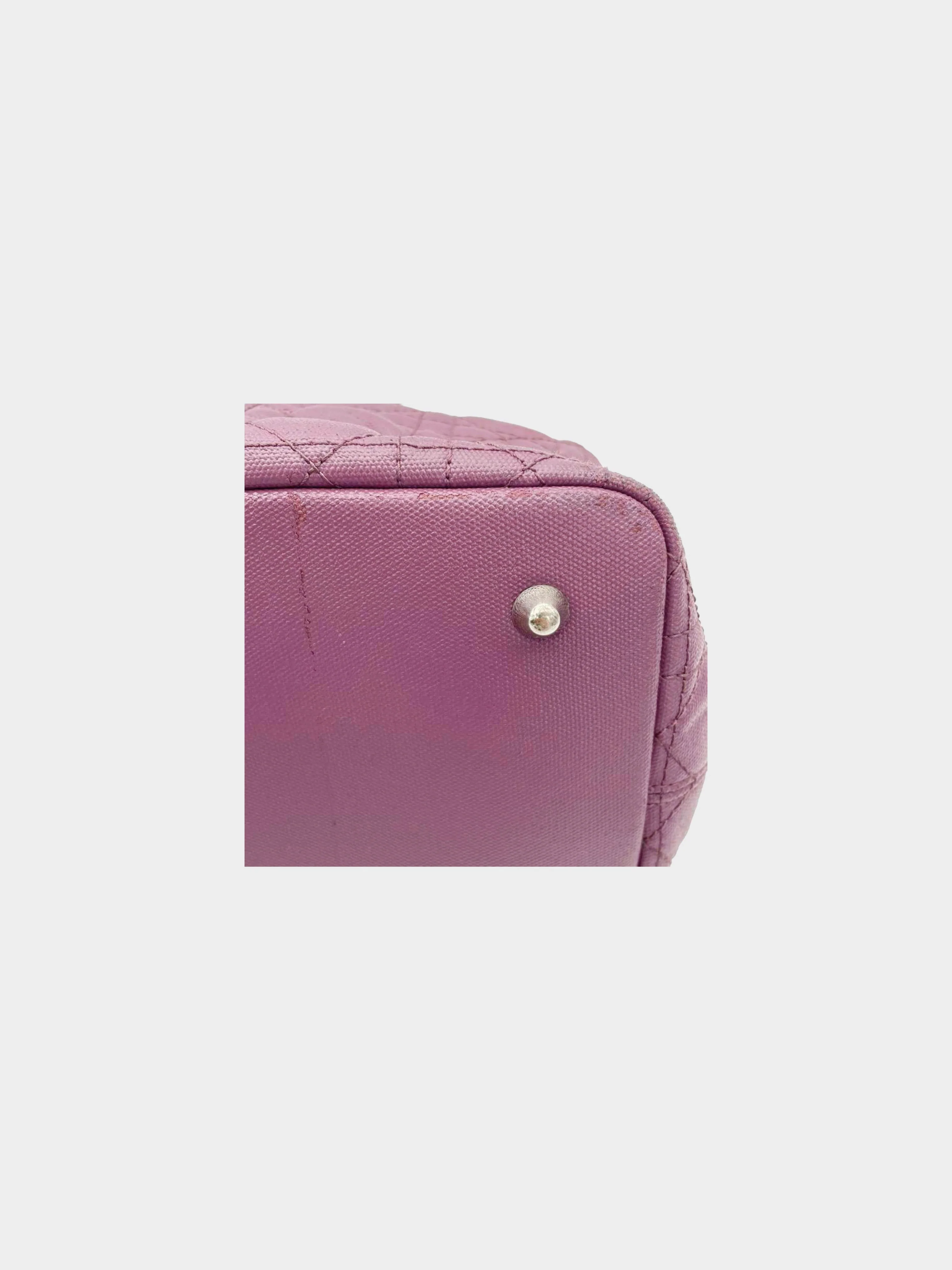 Christian Dior 2011 Purple Panarea Tote Shoulder Bag - Image 3