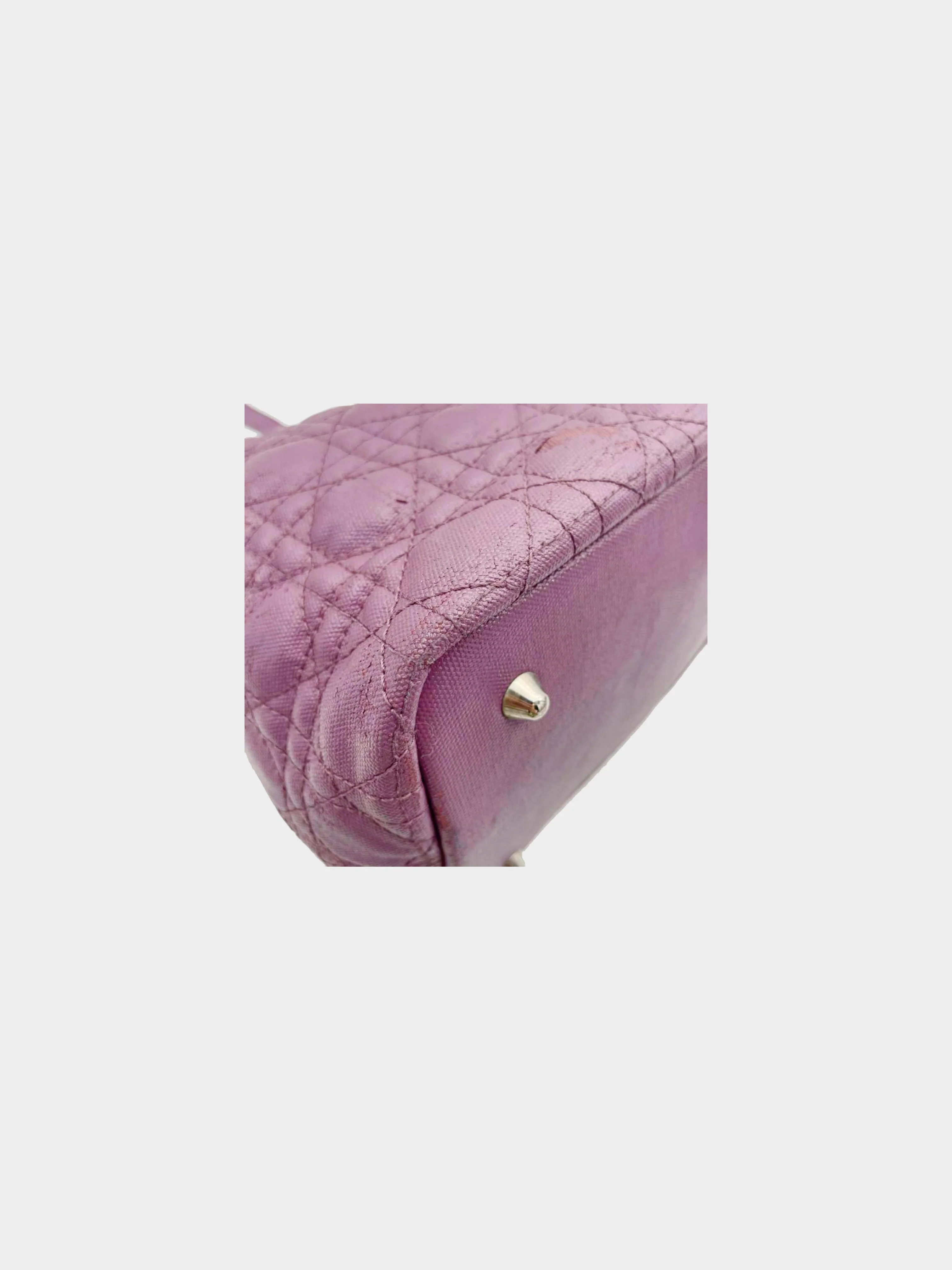 Christian Dior 2011 Purple Panarea Tote Shoulder Bag - Image 4