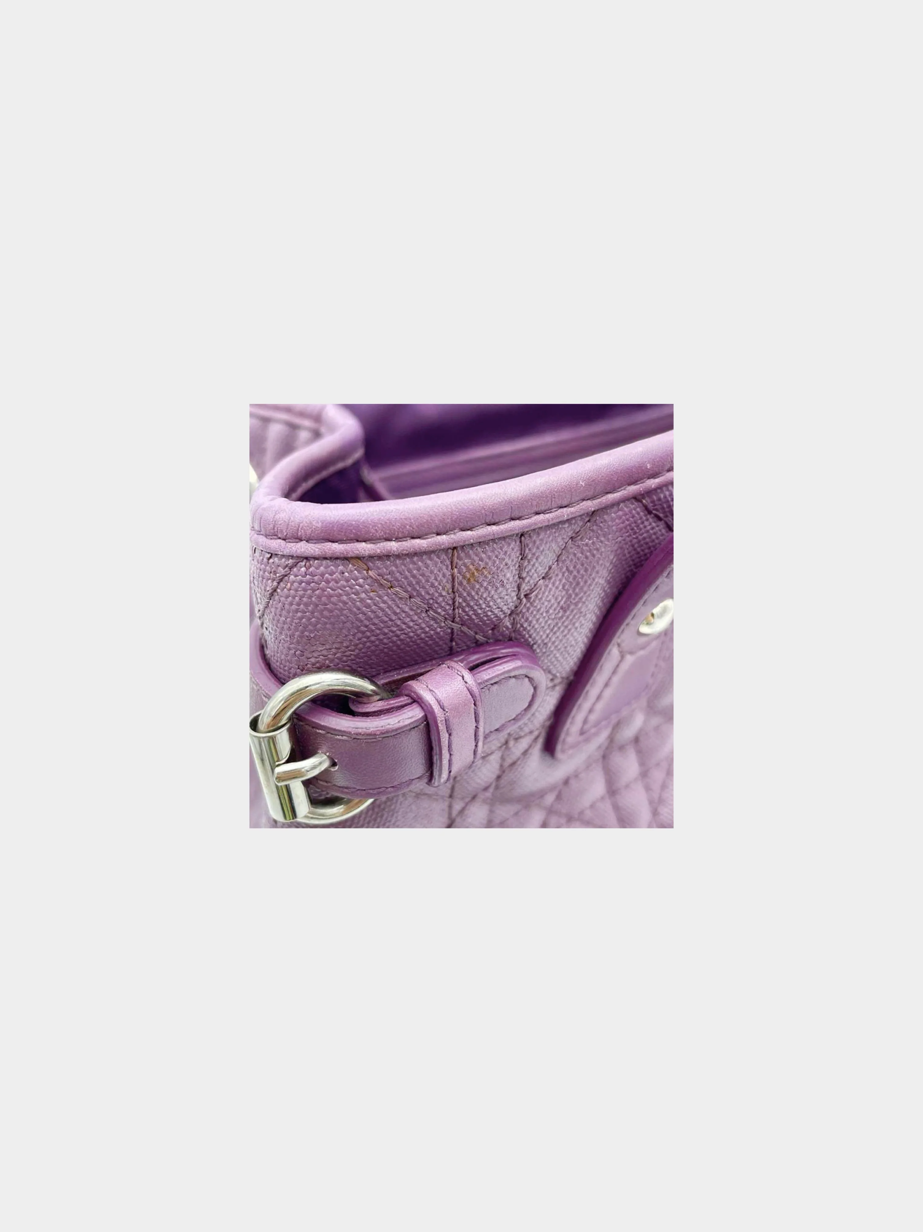 Christian Dior 2011 Purple Panarea Tote Shoulder Bag - Image 5