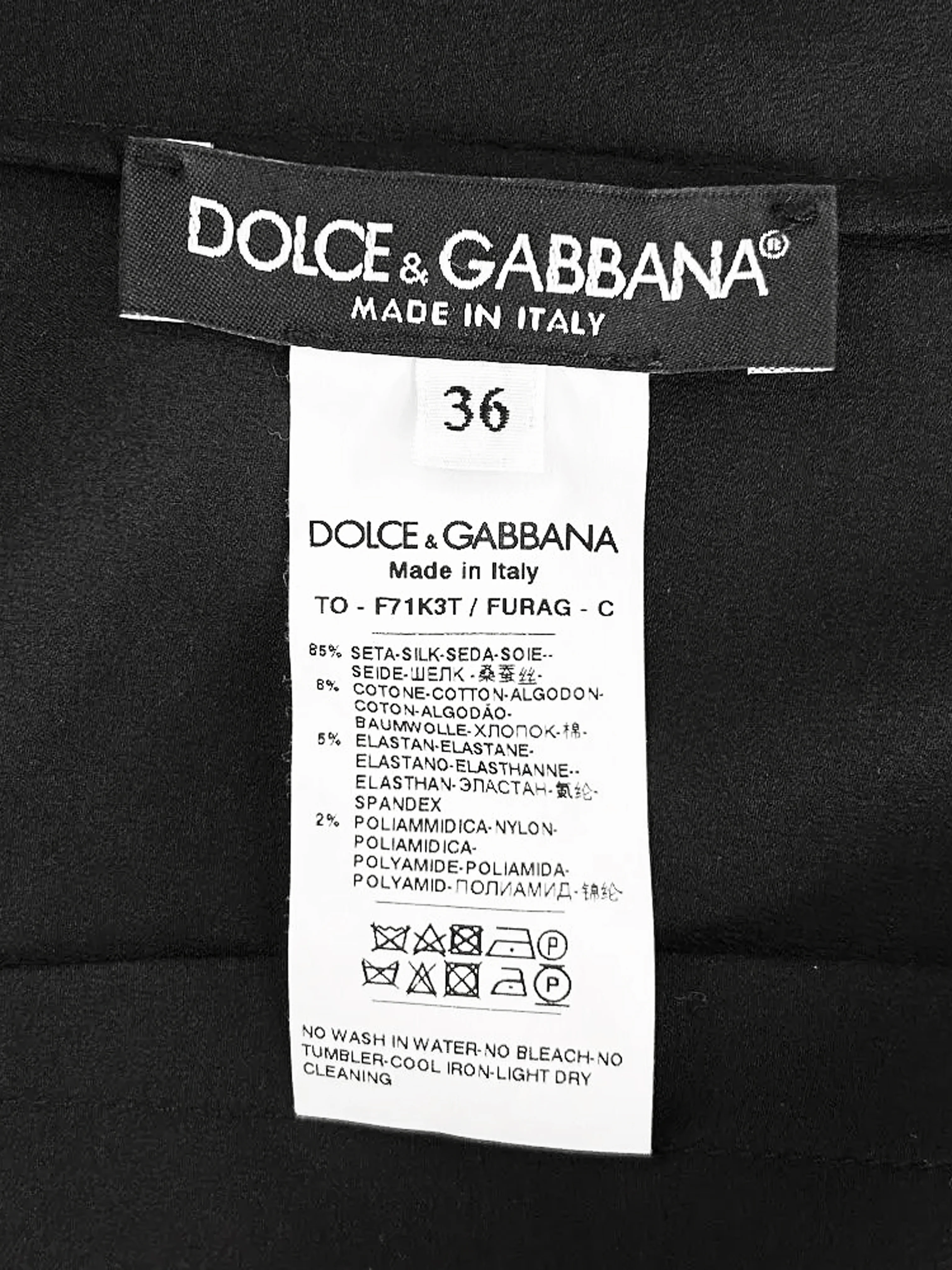 Dolce and Gabbana 2017 Black Silk and Lace Camisole - Image 3