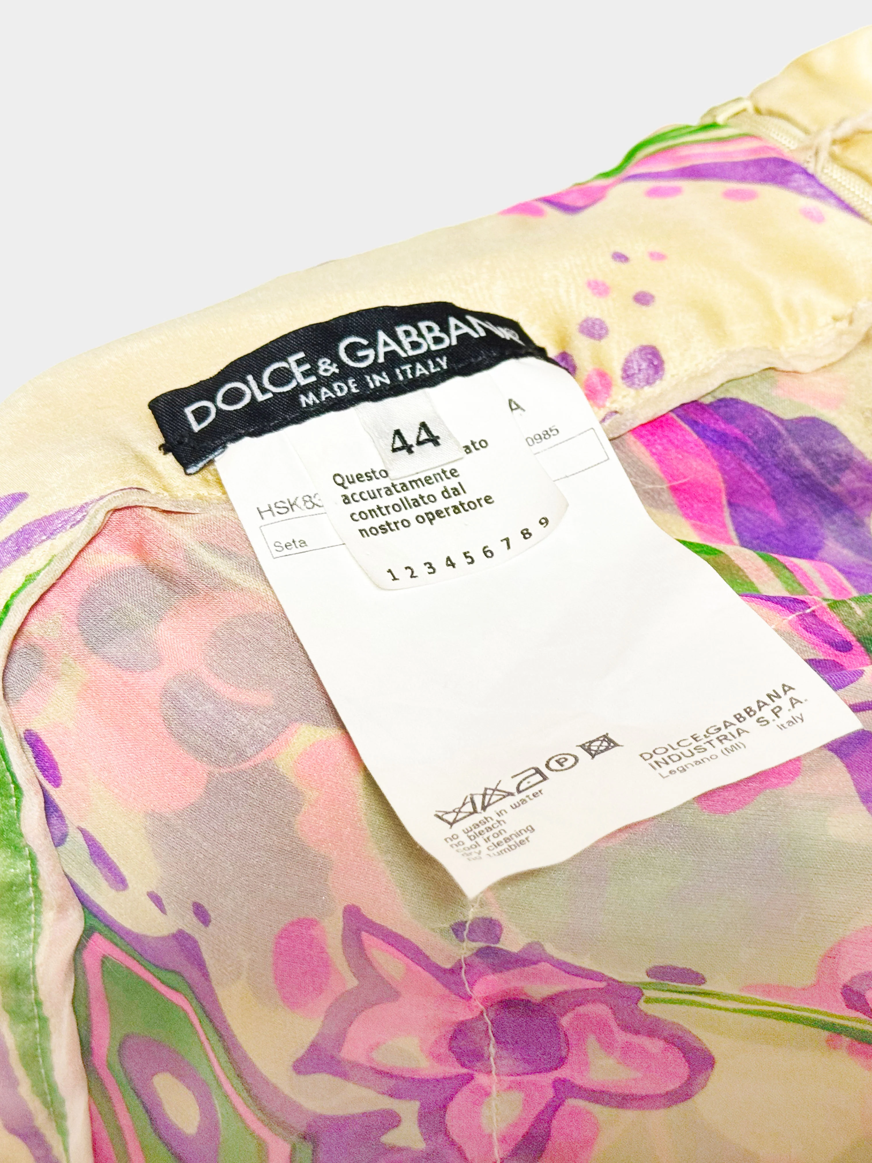 Dolce and Gabbana 2000s Floral Asymmetrical Skirt - Image 3