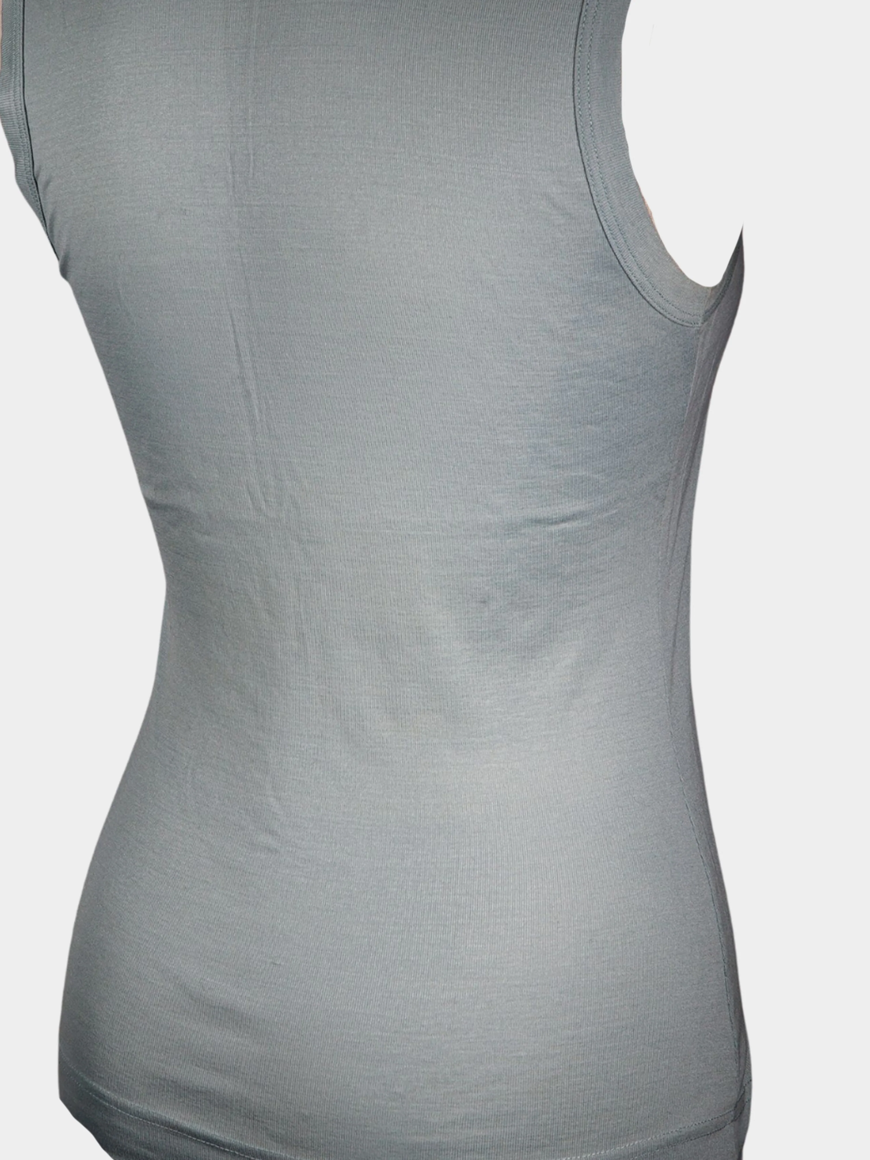 Dolce and Gabbana 2000s Seafoam Green Cotton Tank Top - Image 4